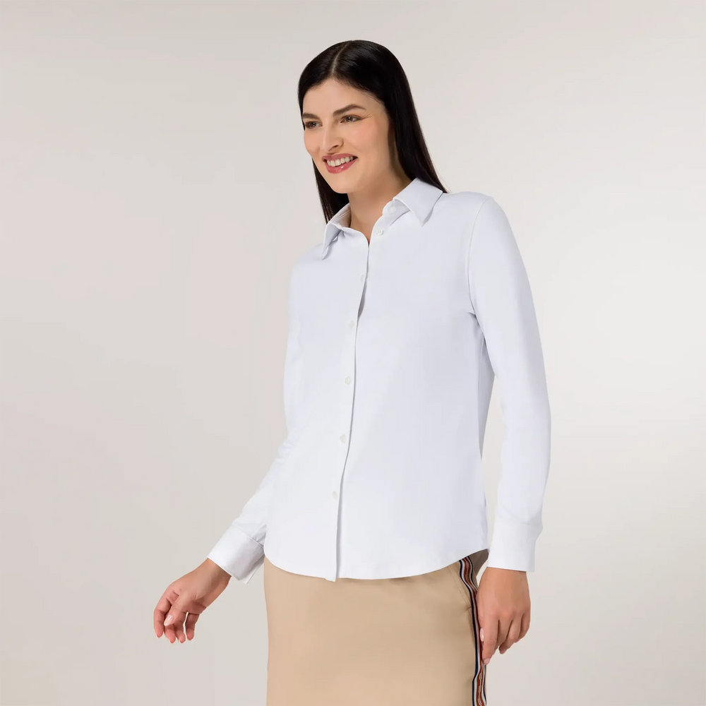 Soft Oxford Techno Shirt - SEASONAL WHITE