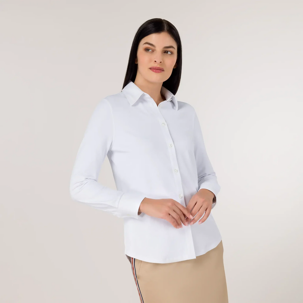 Soft Oxford Techno Shirt - SEASONAL WHITE