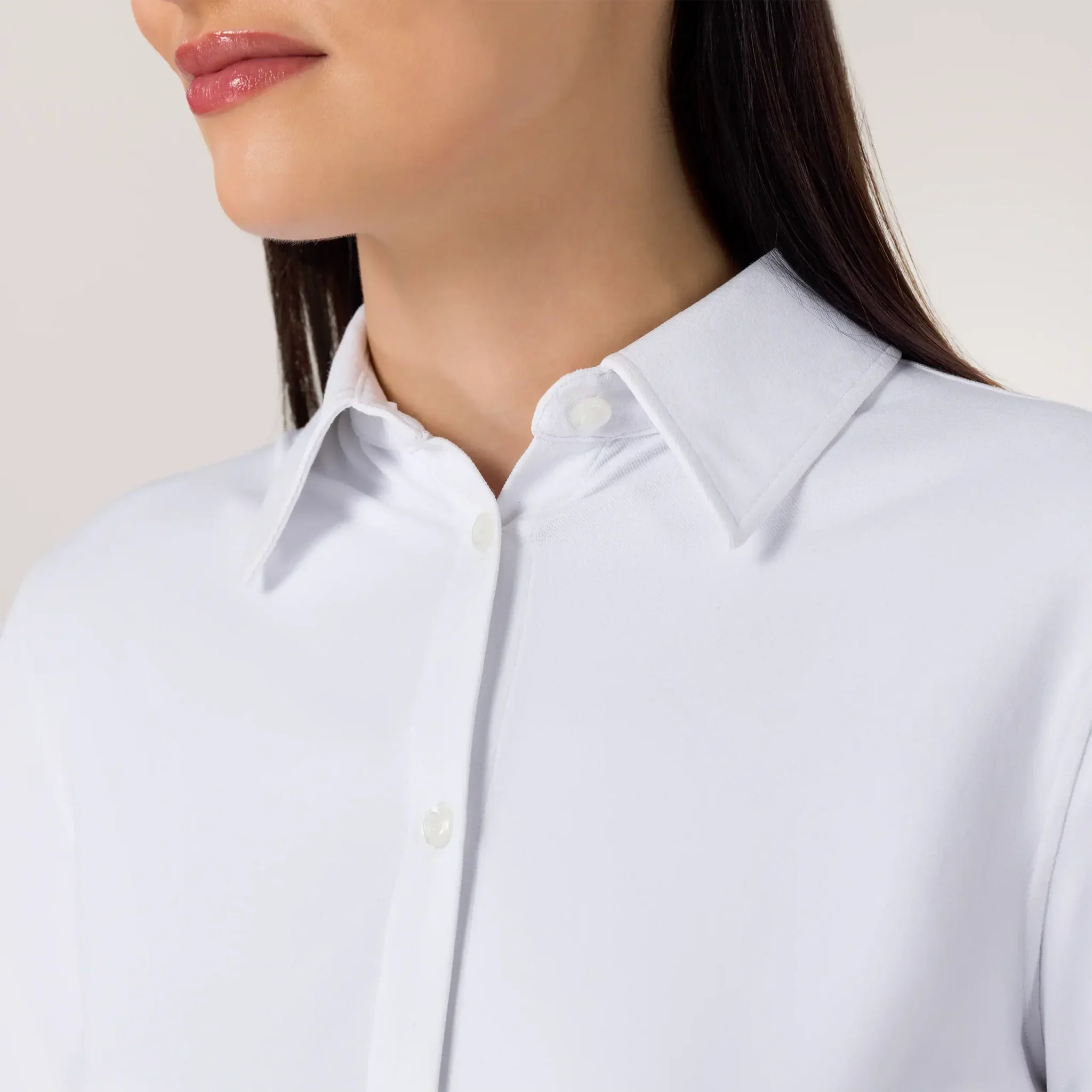 Soft Oxford Techno Shirt - SEASONAL WHITE