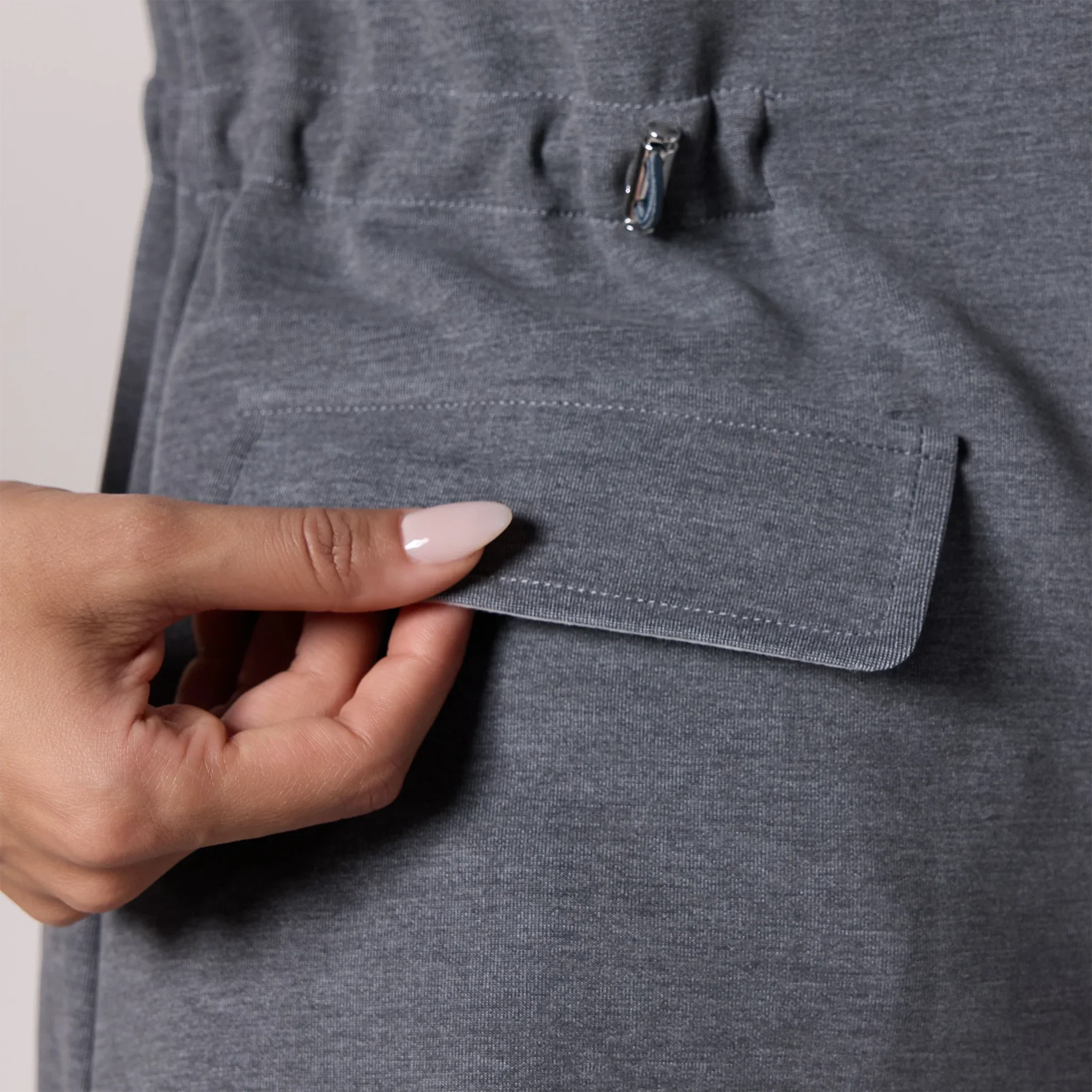 Hooded Blazer - SEASONAL CHARCOAL GREY