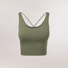 Freestyle Cropped Top - CORE MUSK GREEN