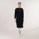 Sweatshirt Dress - SEASONAL BLACK