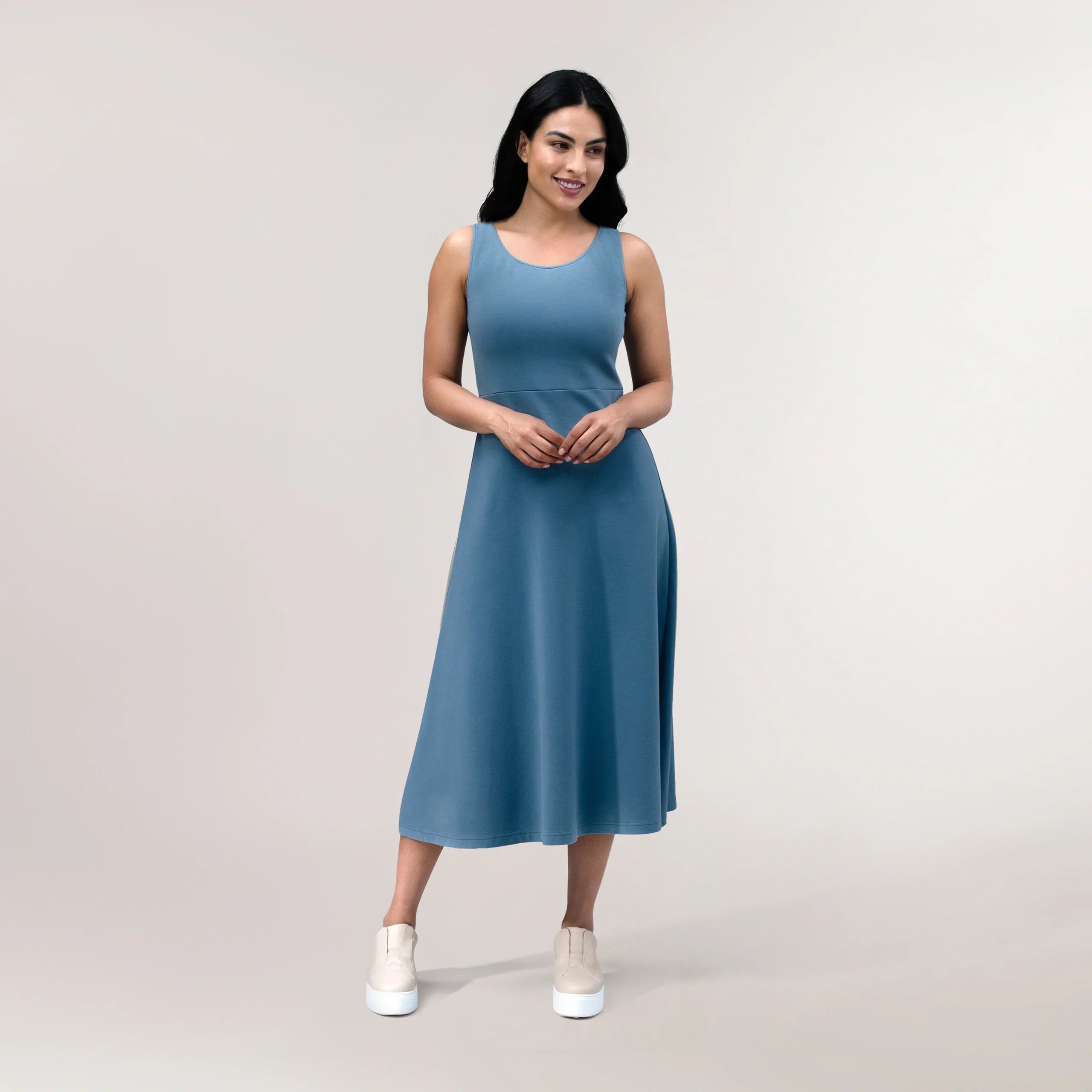 Walkabout Jersey Dress - CORE BLUE