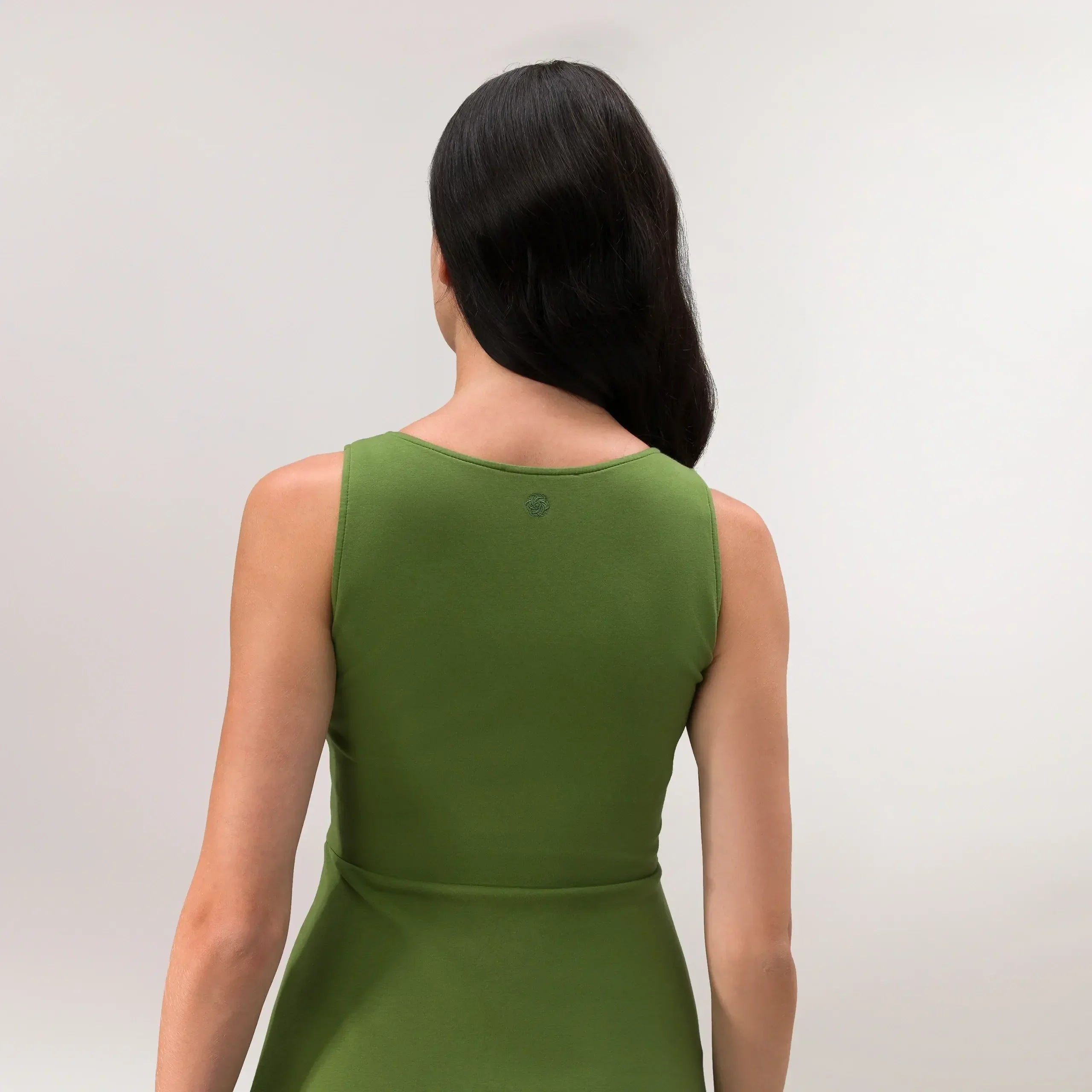 Walkabout Jersey Dress - CORE DARK MUSK GREEN