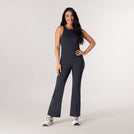 Rhythm Flare Unitard - KDF BLACK
