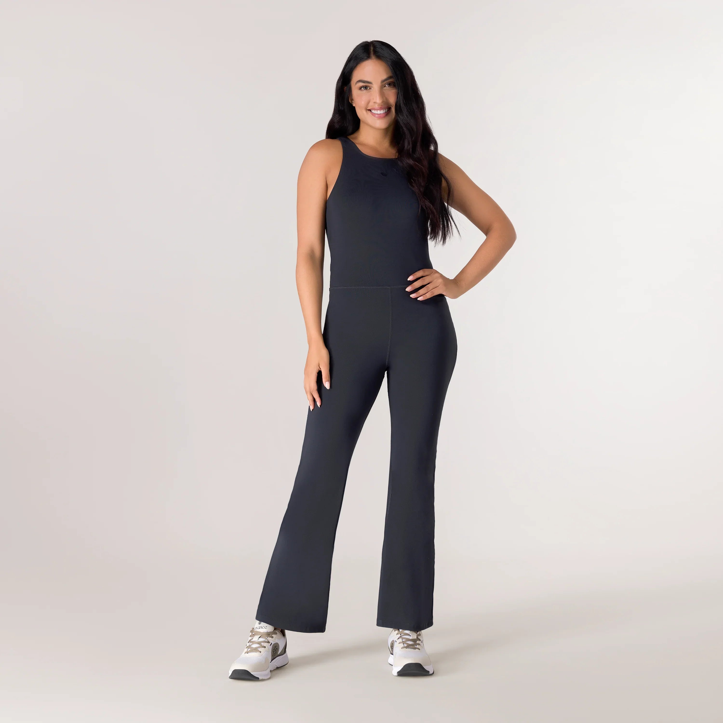 Rhythm Flare Unitard - KDF BLACK