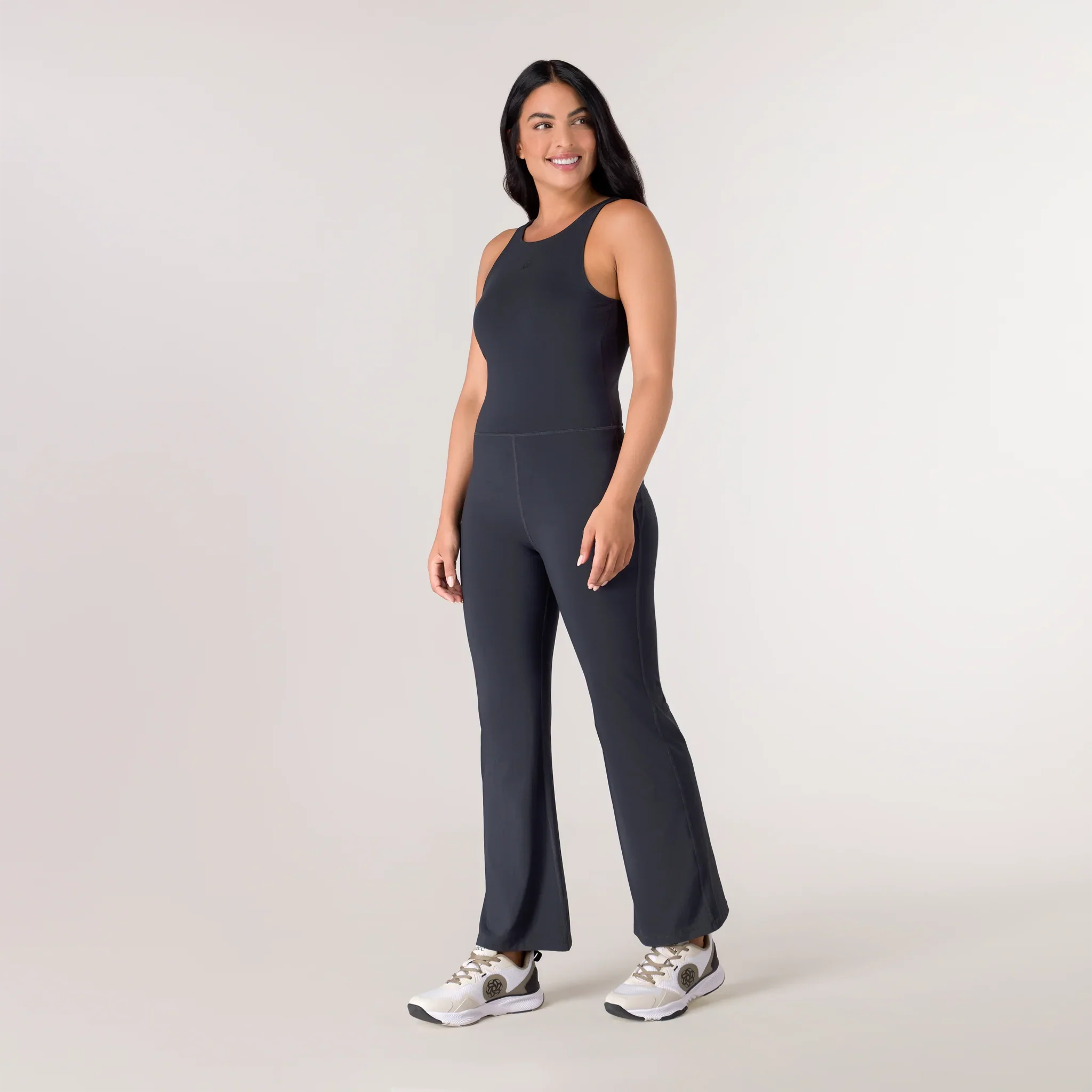 Rhythm Flare Unitard - KDF BLACK