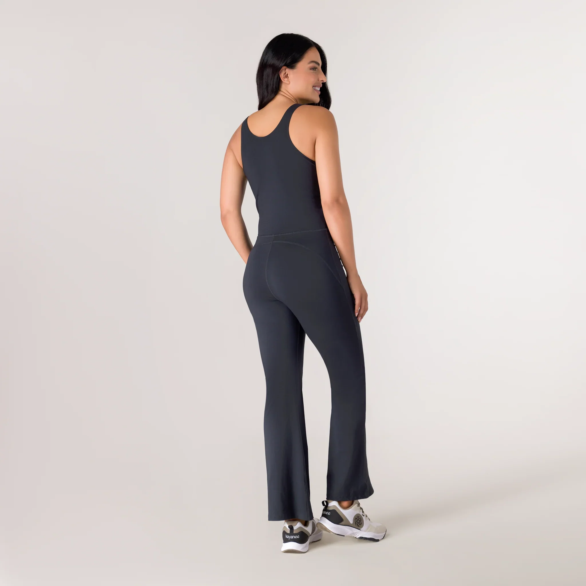 Rhythm Flare Unitard - KDF BLACK