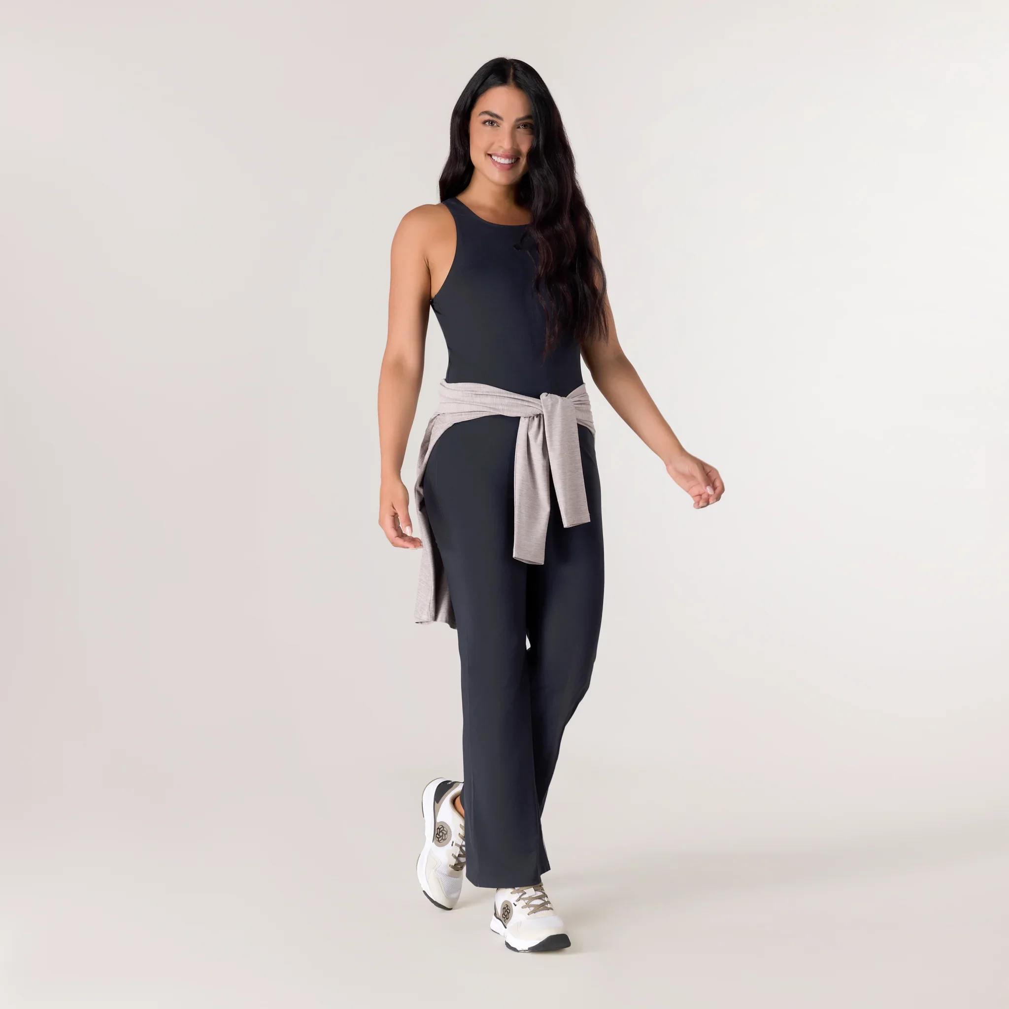 Rhythm Flare Unitard - KDF BLACK