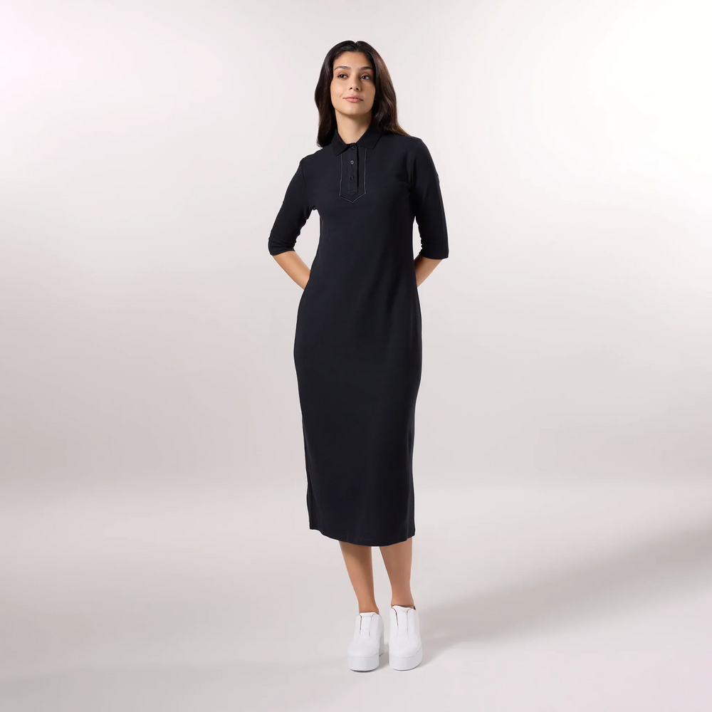 Polo Dress - SEASONAL BLACK