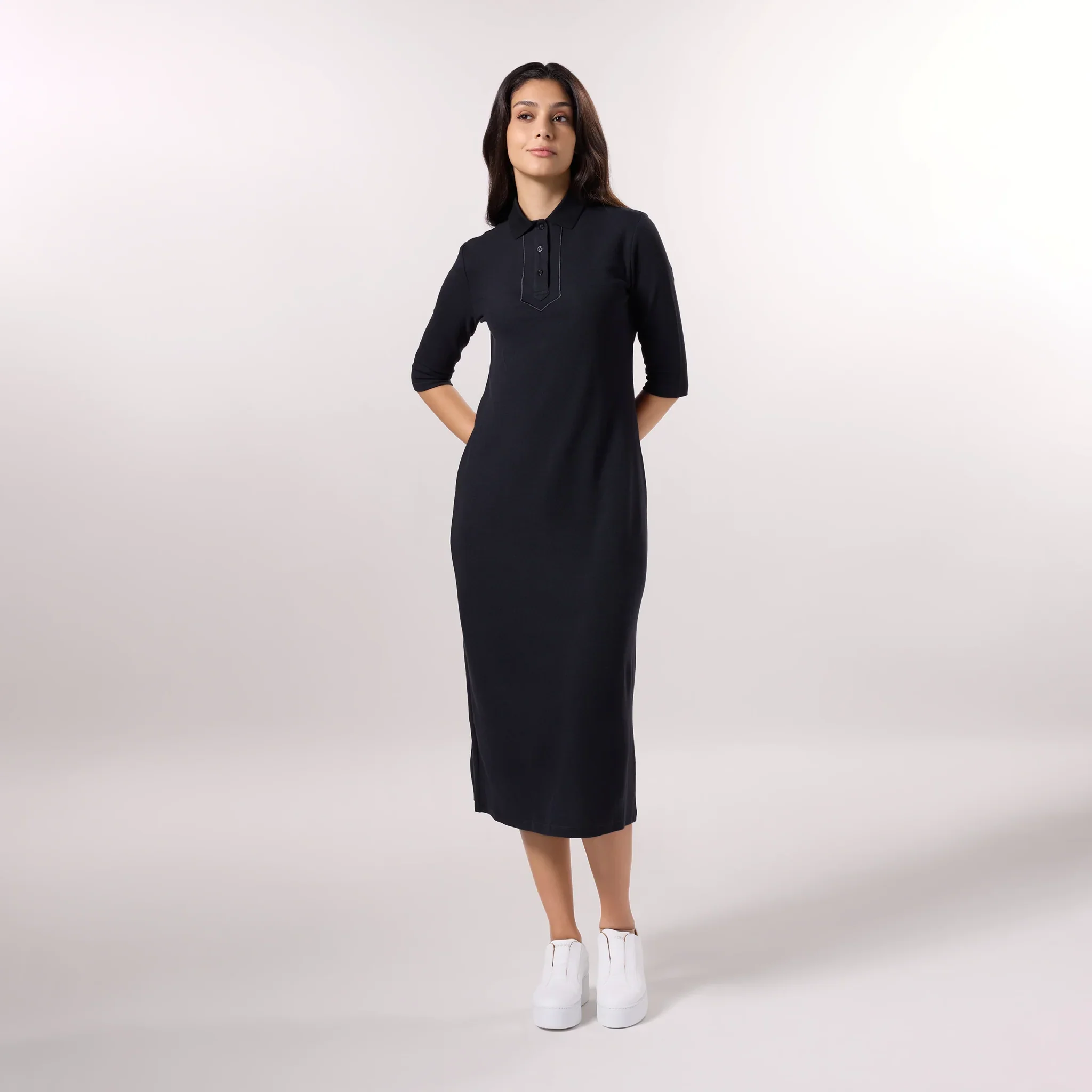 Polo Dress - SEASONAL BLACK