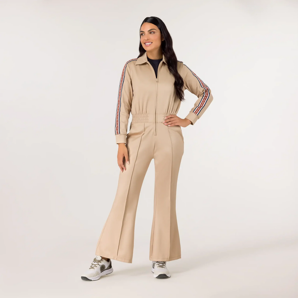 Kayanee Track Jumpsuit - SEASONAL SAND