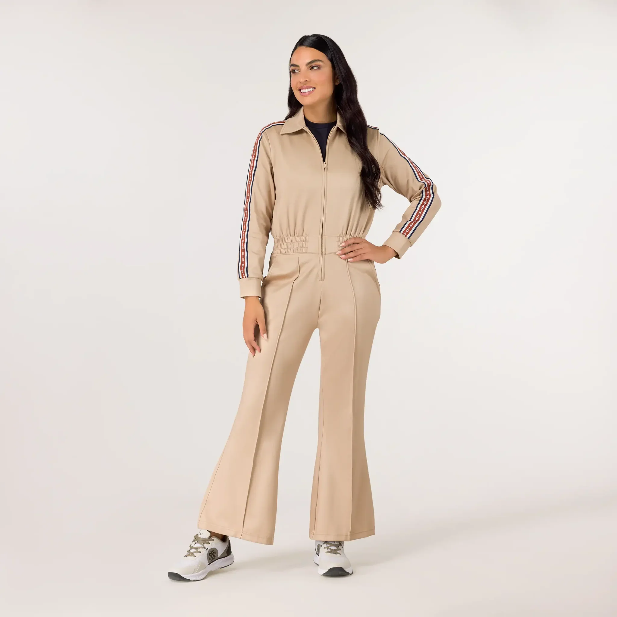 Kayanee Track Jumpsuit - SEASONAL SAND