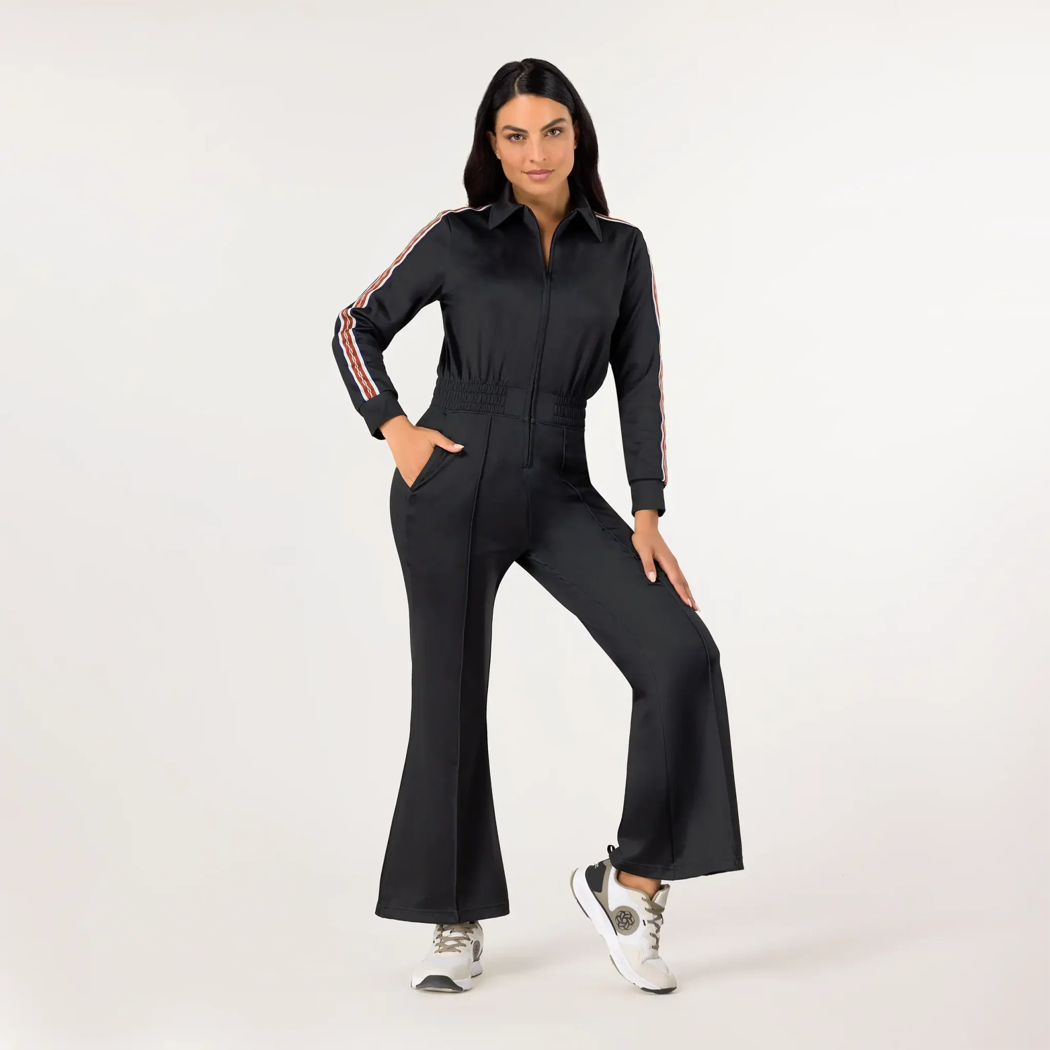Kayanee Track Jumpsuit - SEASONAL BLACK