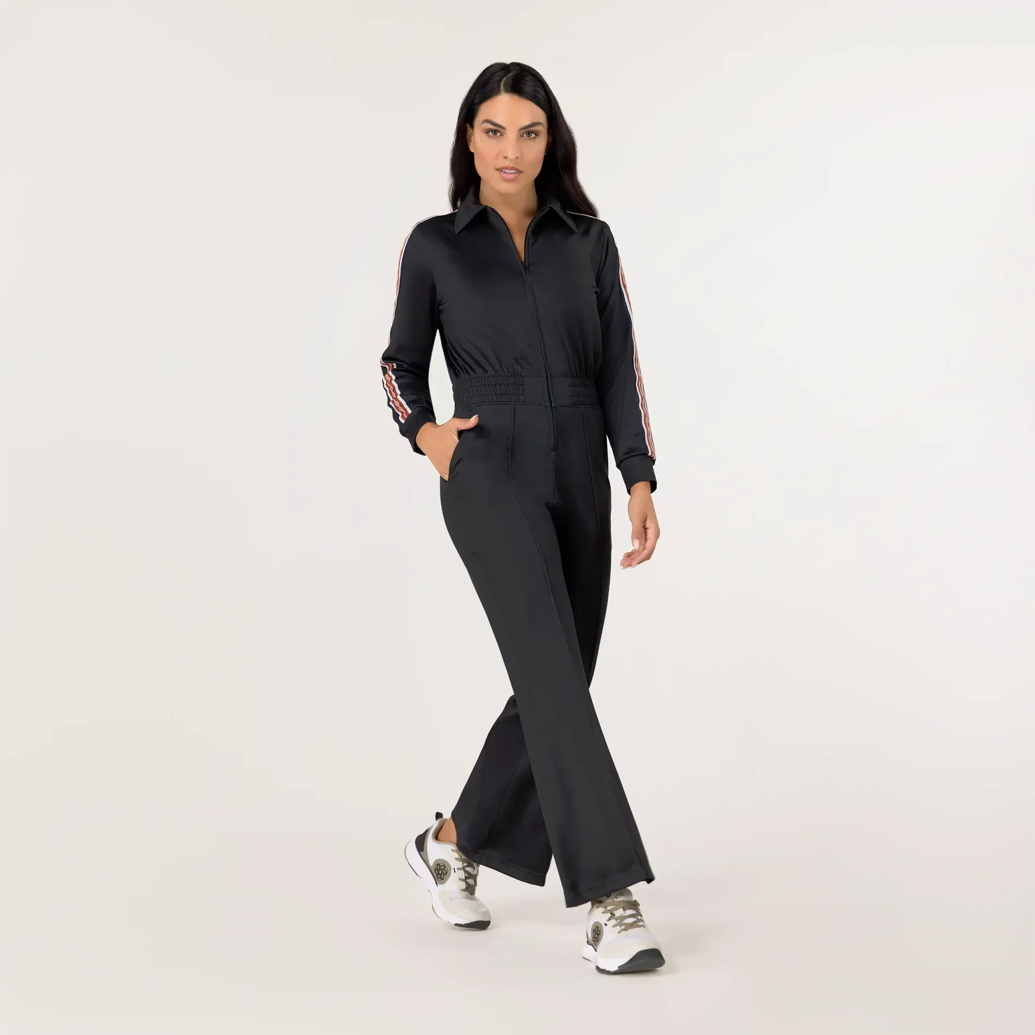 Kayanee Track Jumpsuit - SEASONAL BLACK