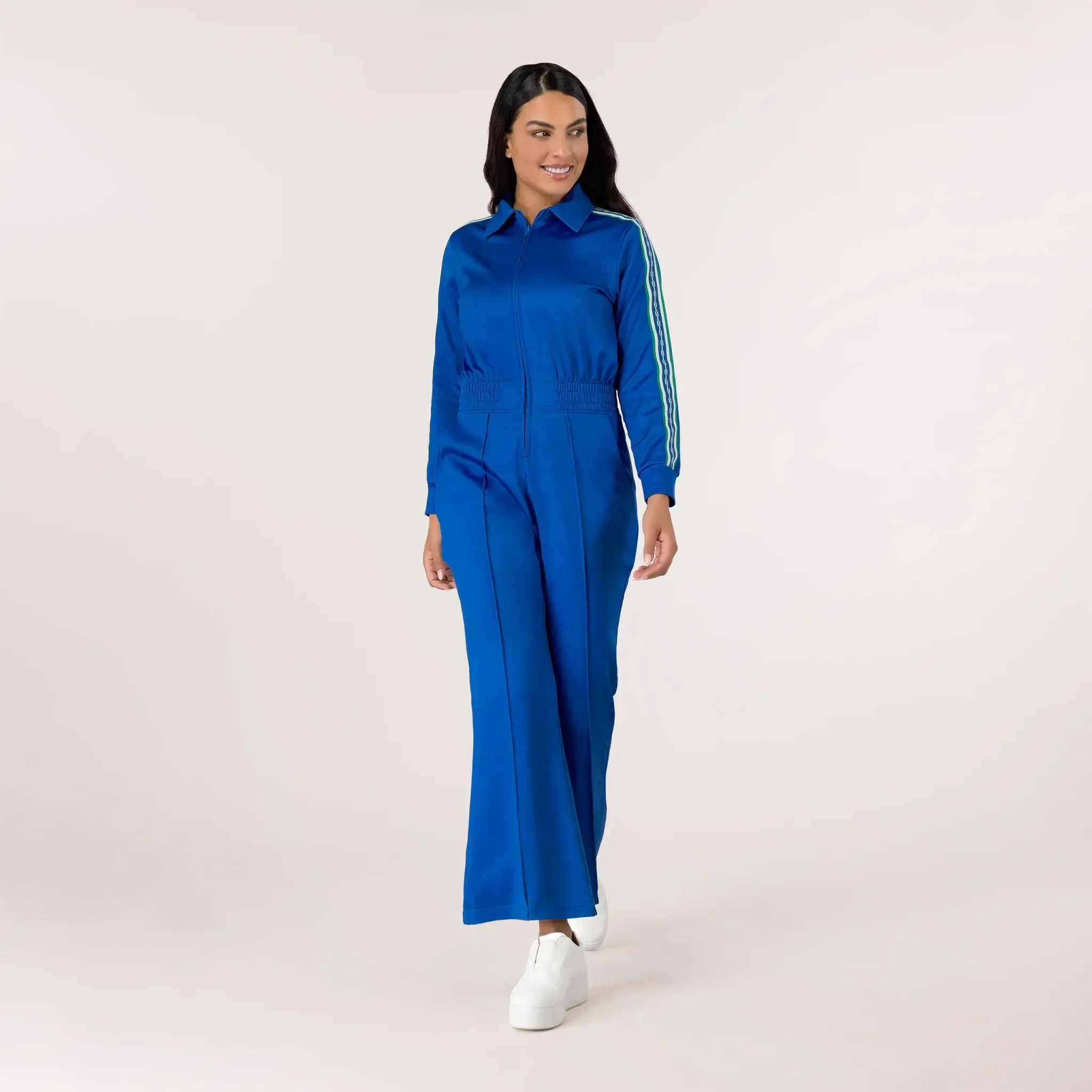 Kayanee Track Jumpsuit - SEASONAL BLUE