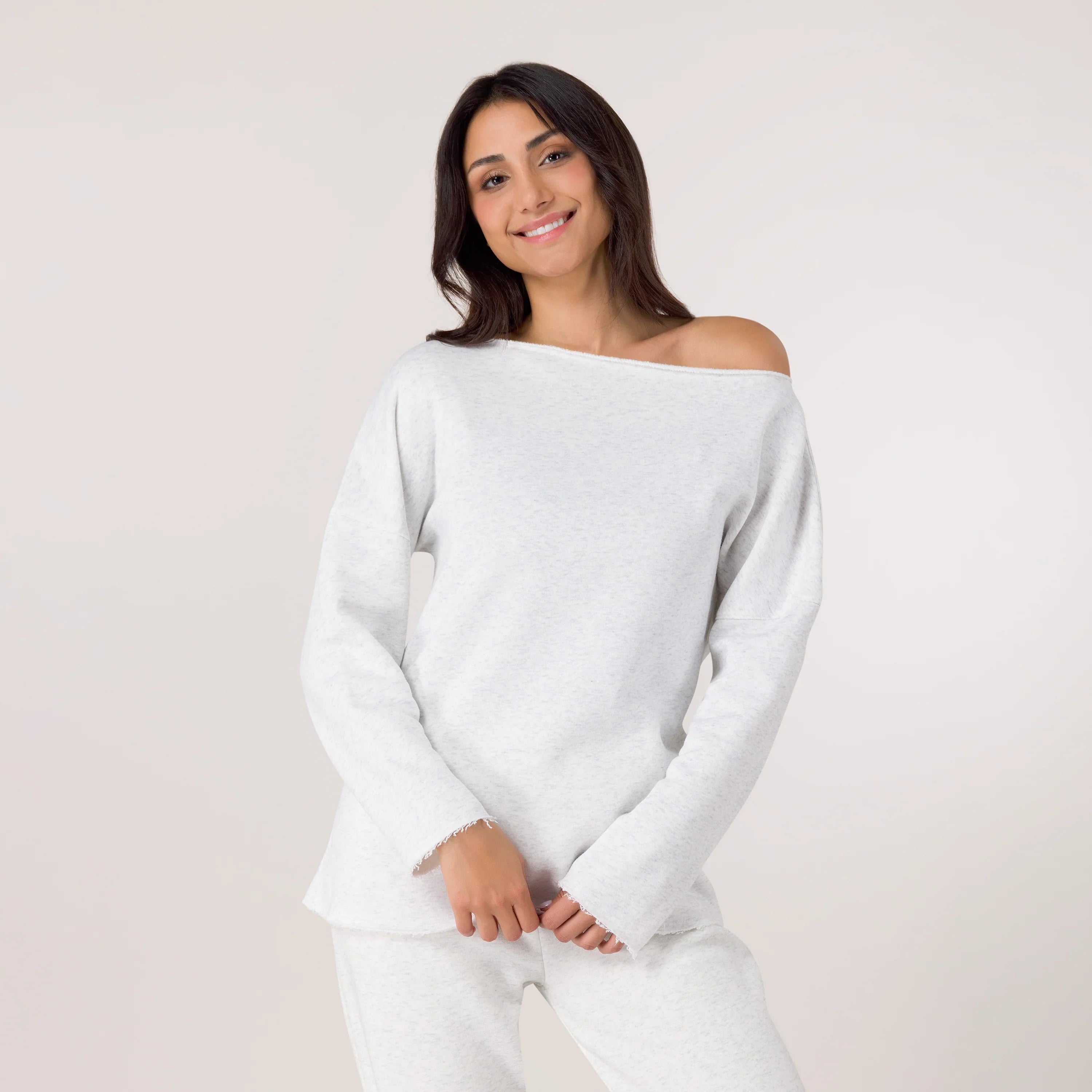 Flashback Tunic Top - KDF HEATHER GREY