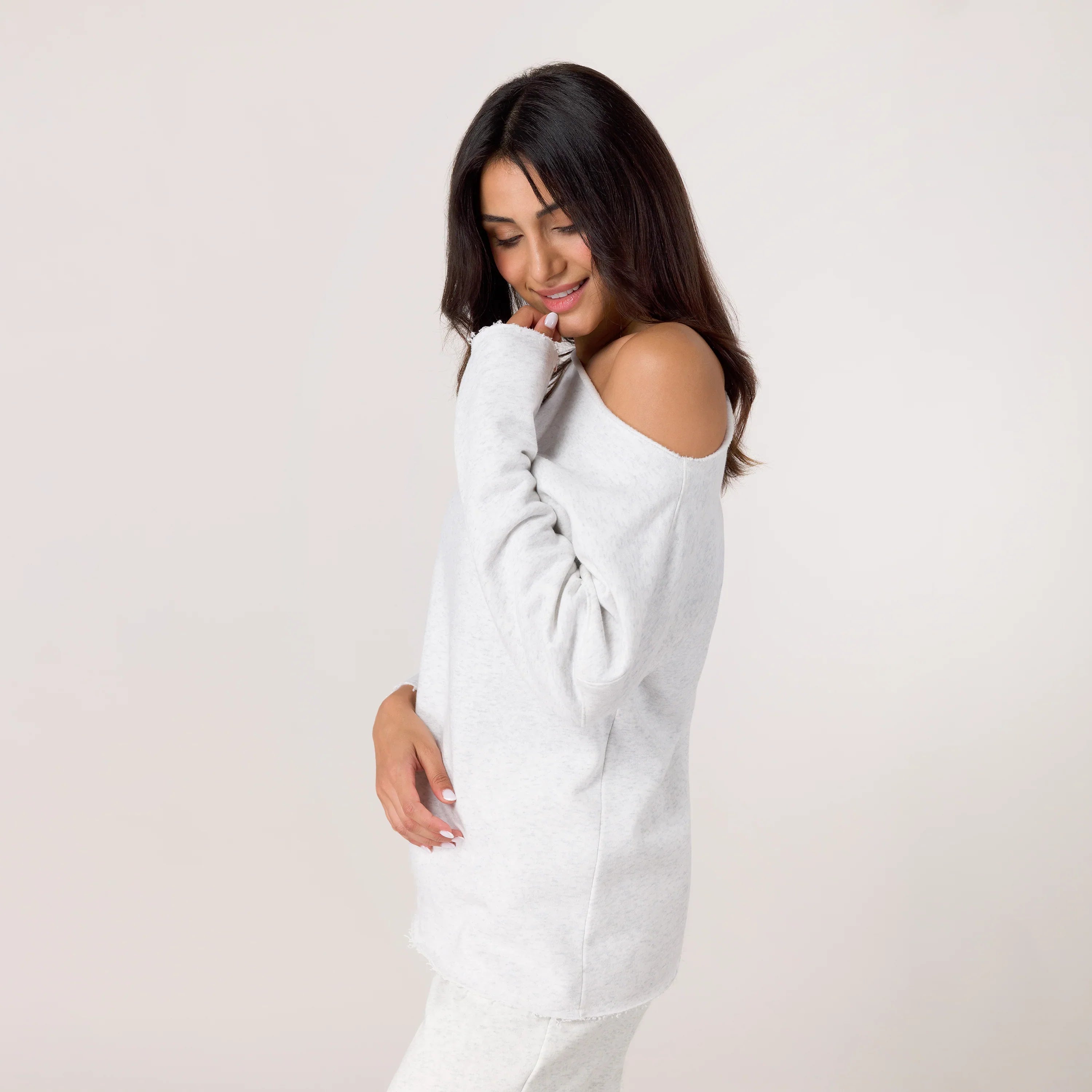 Flashback Tunic Top - KDF HEATHER GREY