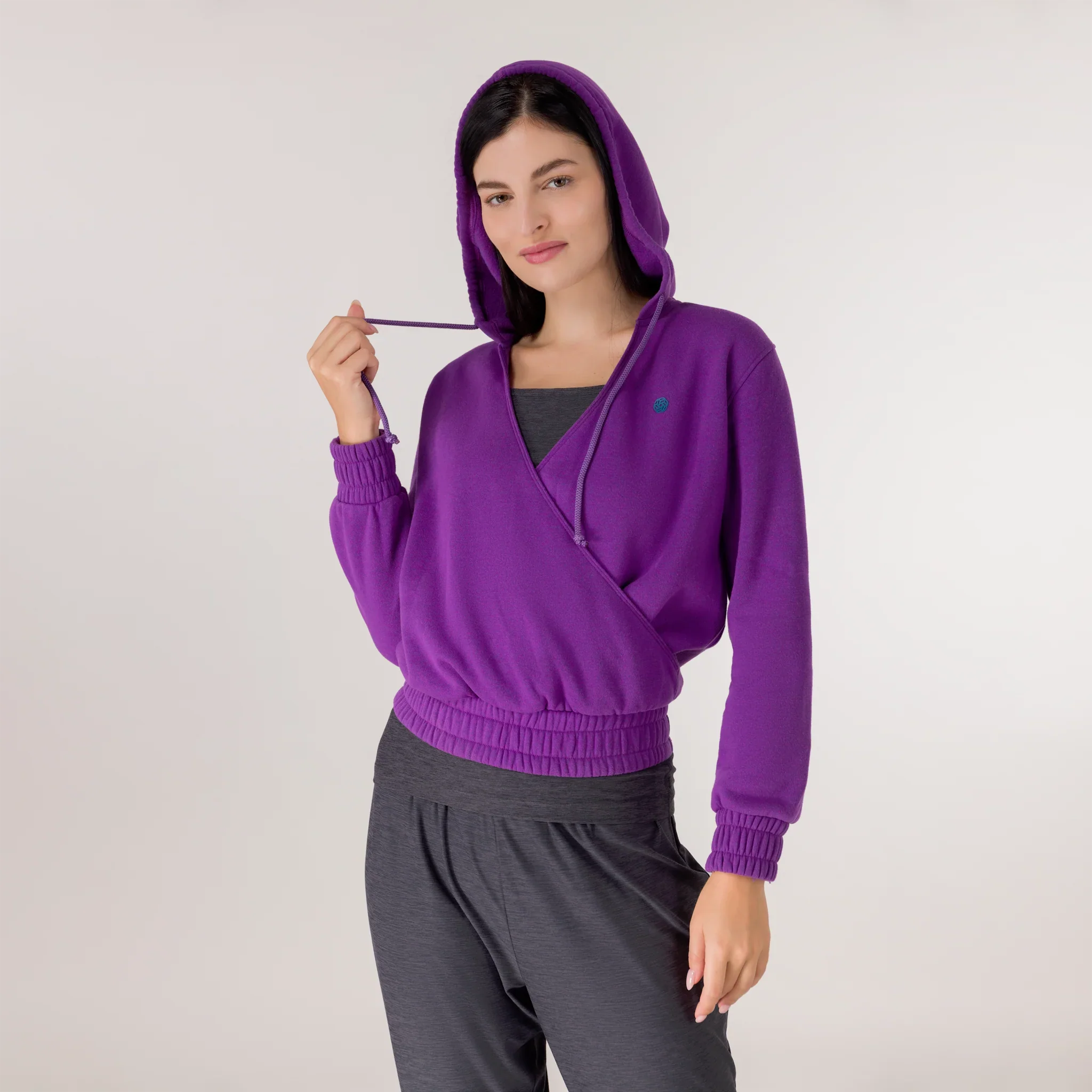 Flashback Wrap Top - KDF PURPLE