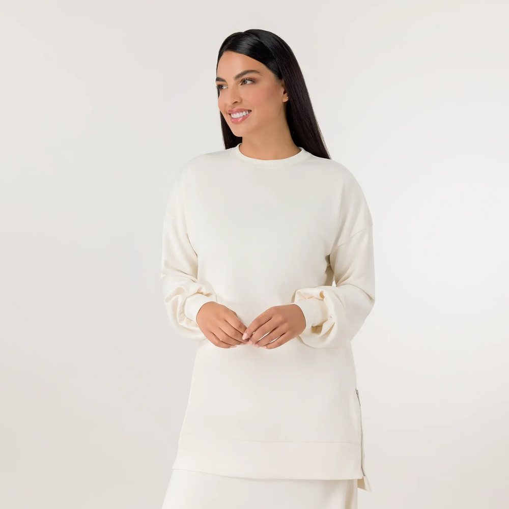 Soft Pullover Tunic - SEASONAL BEIGE