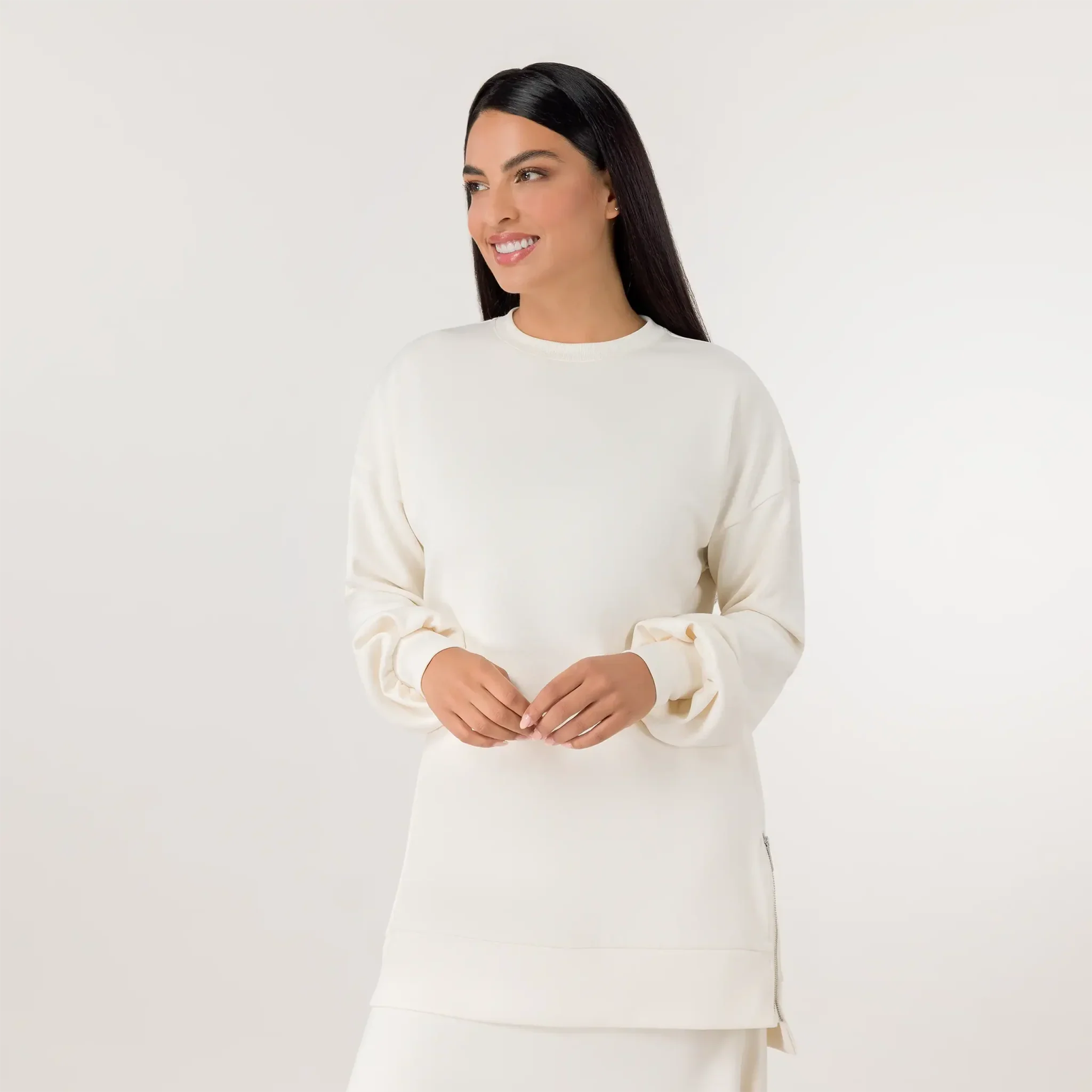 Soft Pullover Tunic - SEASONAL BEIGE