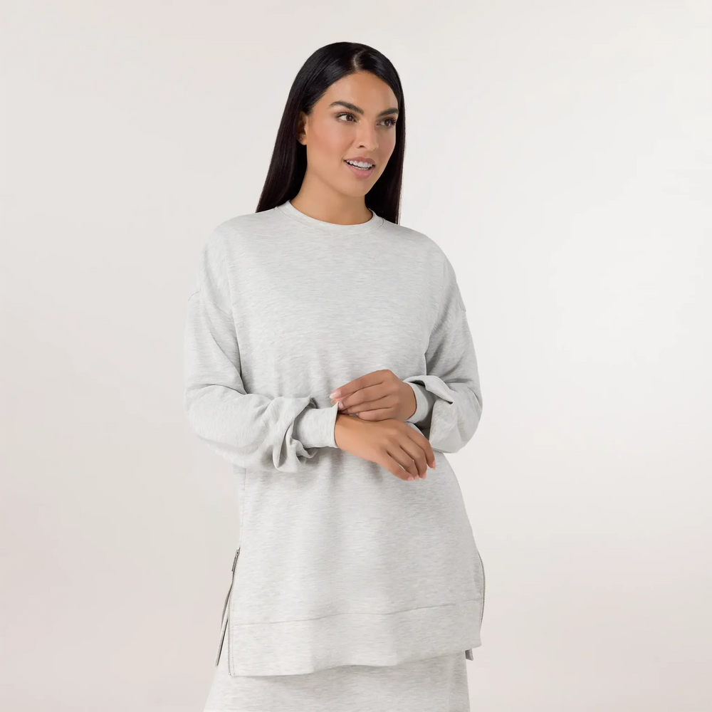 Soft Pullover Tunic - SEASONAL GREY MELANGE
