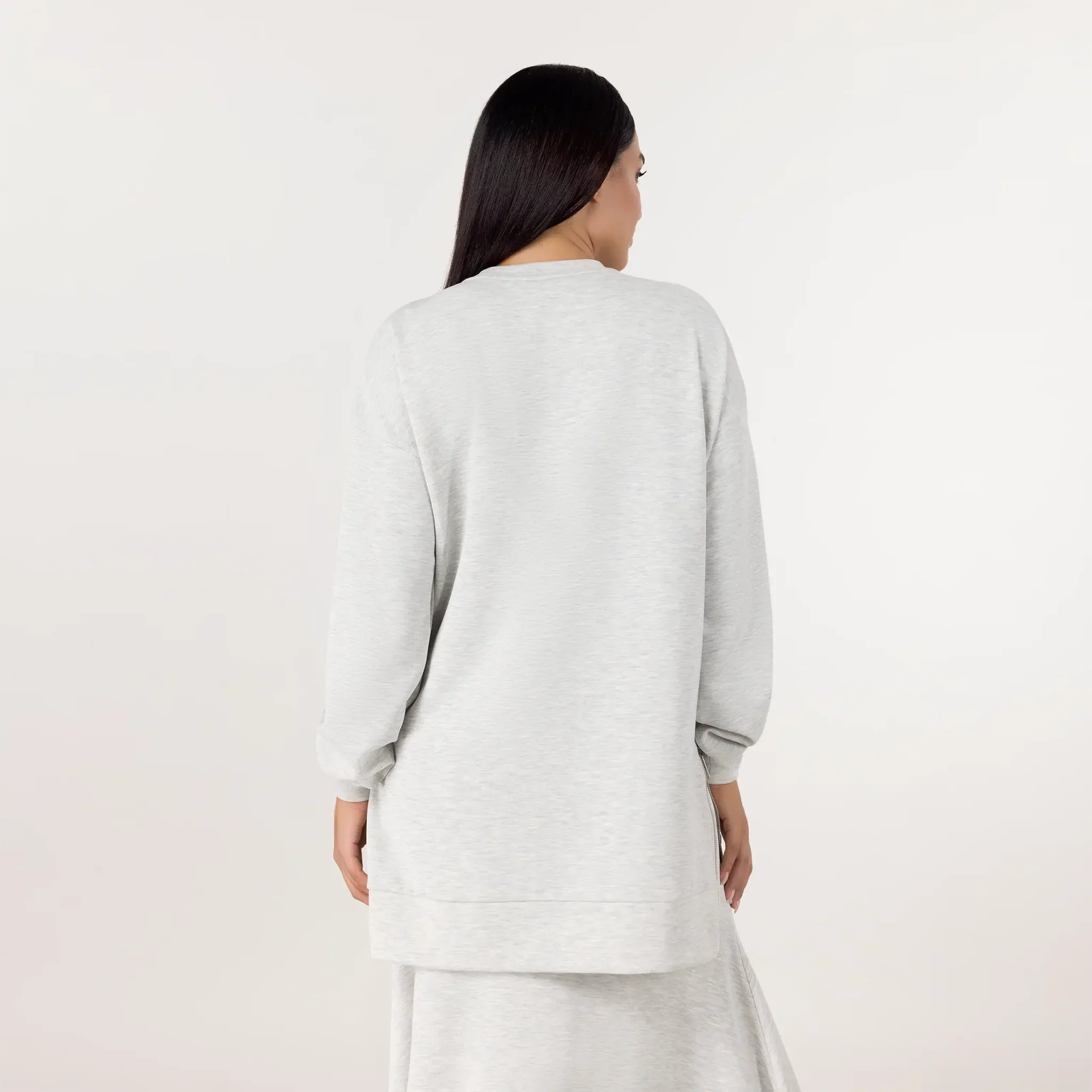 Soft Pullover Tunic - SEASONAL GREY MELANGE