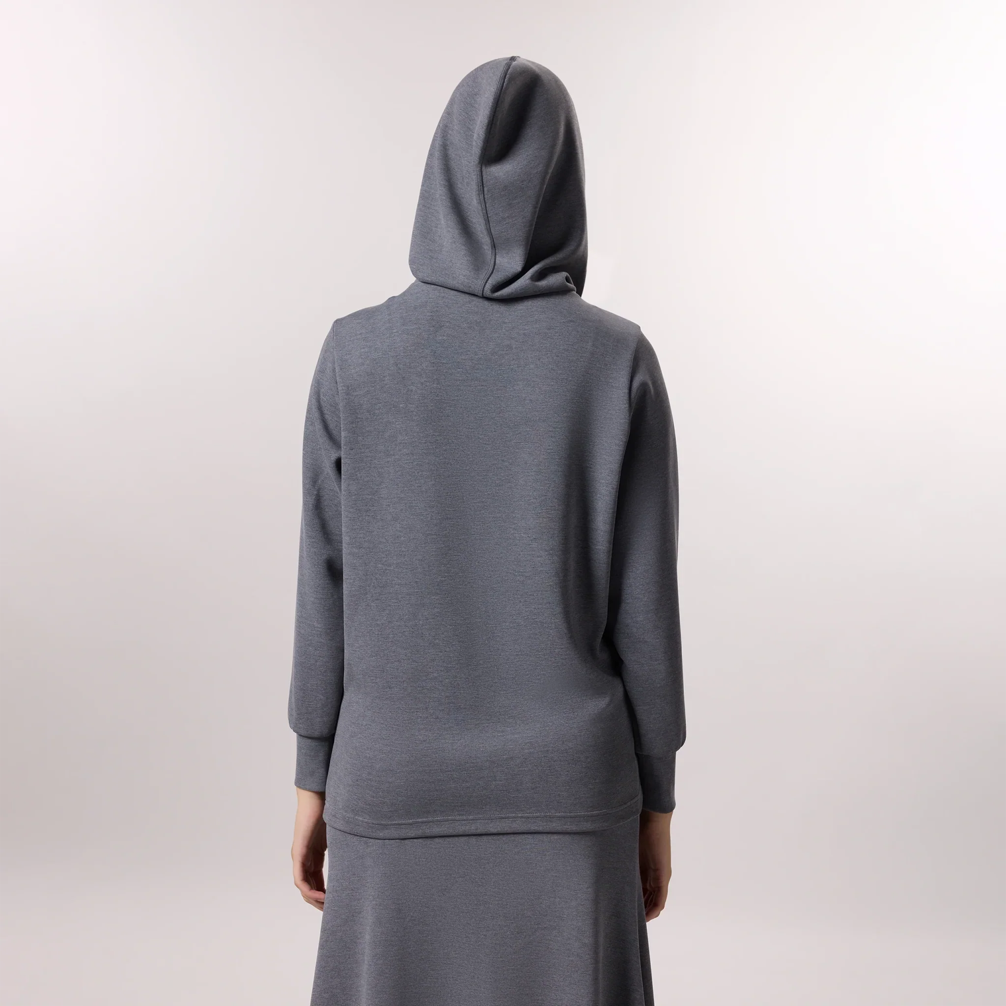 Soft Zipped Sweatshirt - SEASONAL CHARCOAL MELANGE