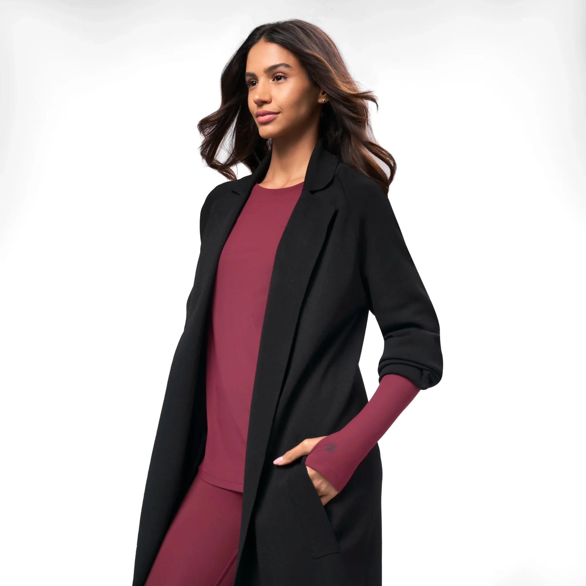 Full-Length Knitted Coat - SEASONAL BLACK