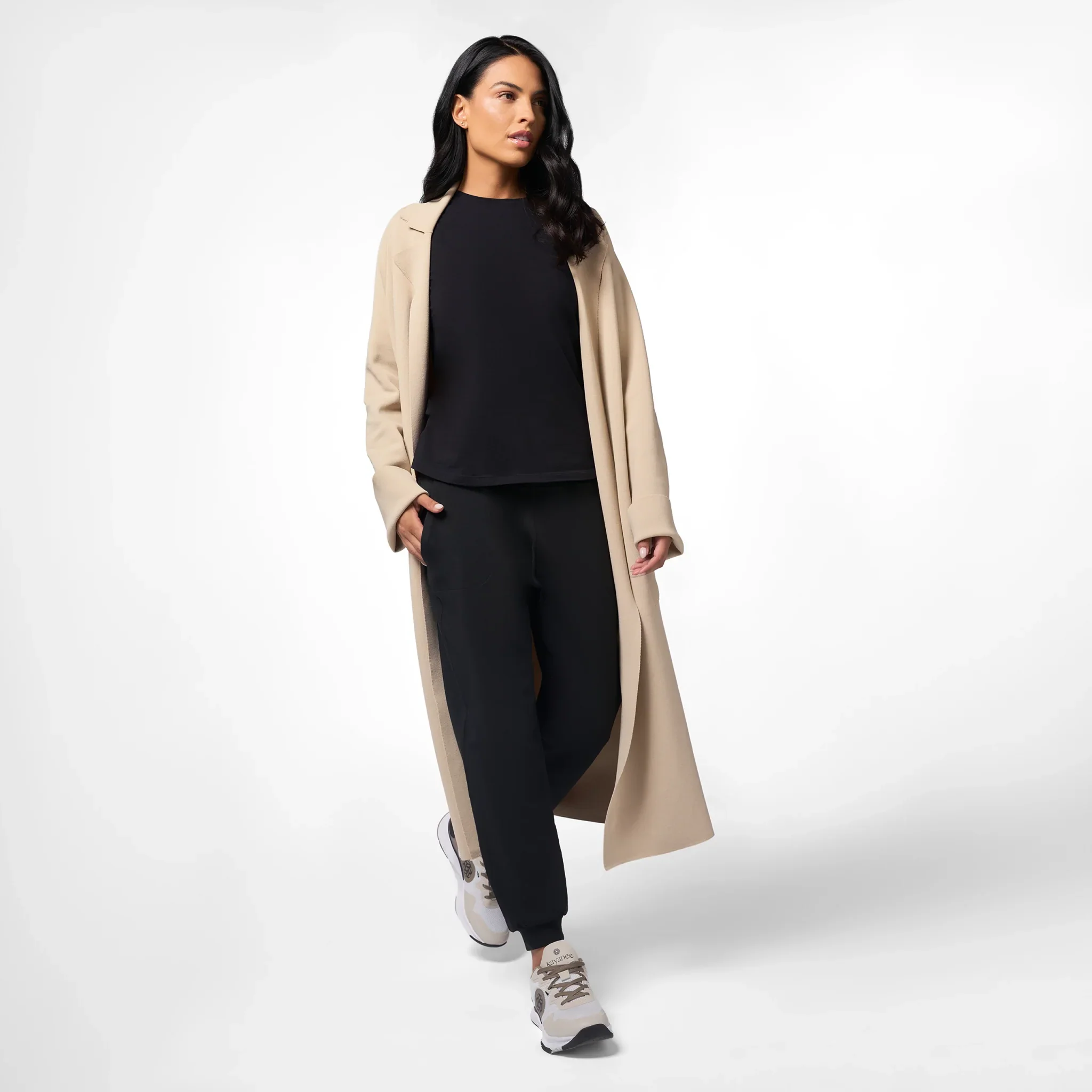 Full-Length Knitted Coat - SEASONAL STONE