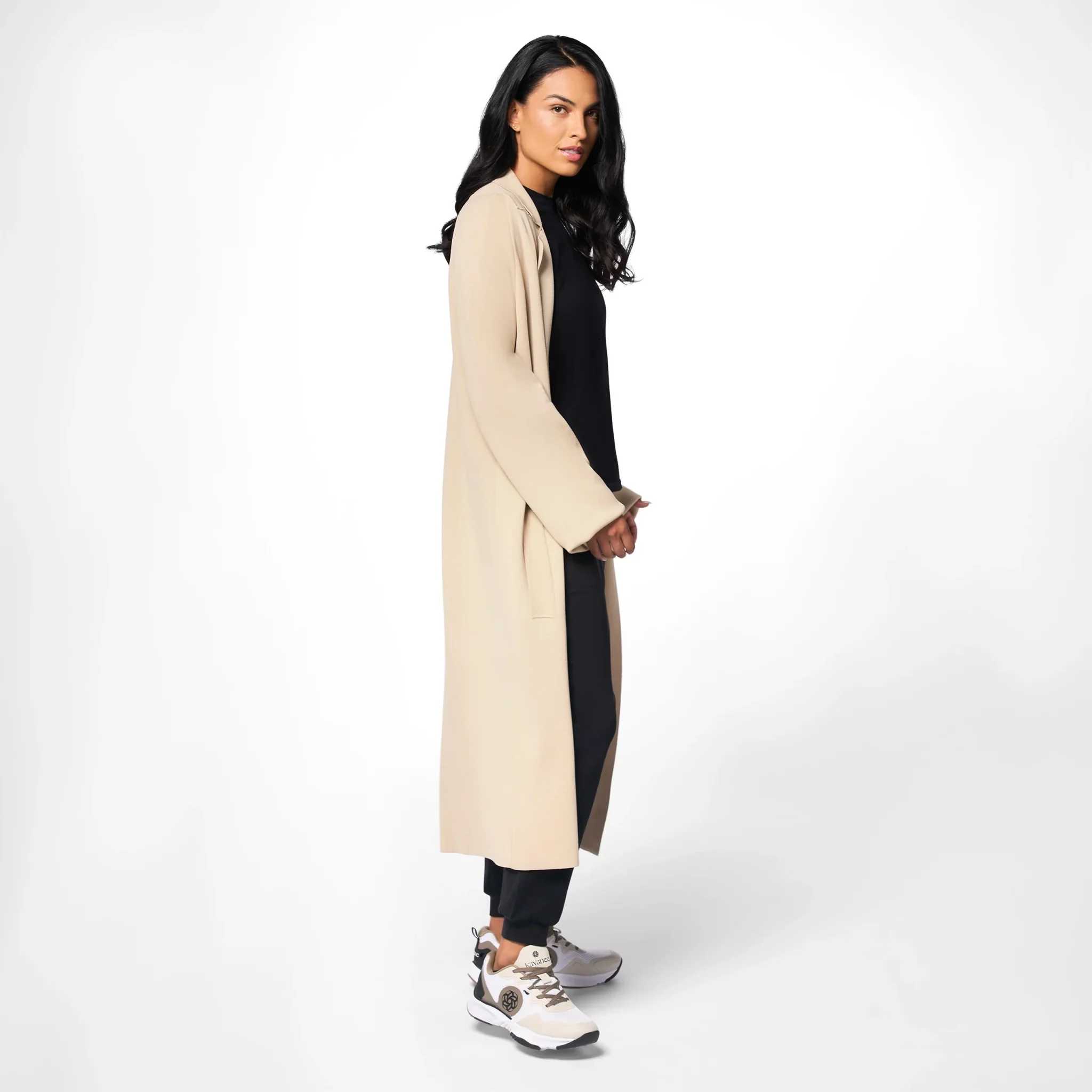 Full-Length Knitted Coat - SEASONAL STONE