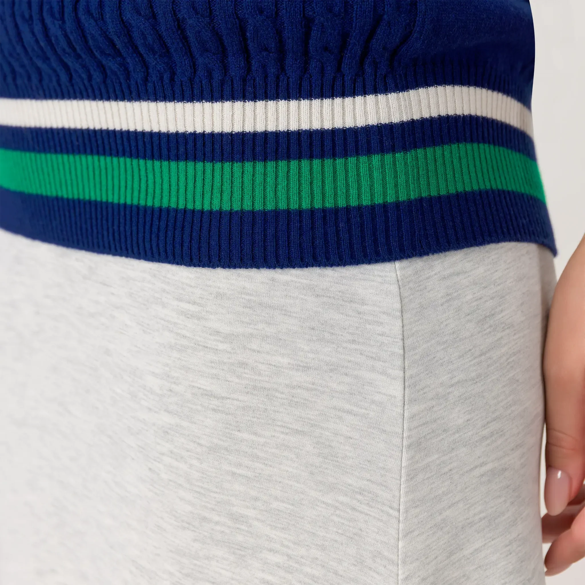 Cable Cashmere Vest - SEASONAL BLUE