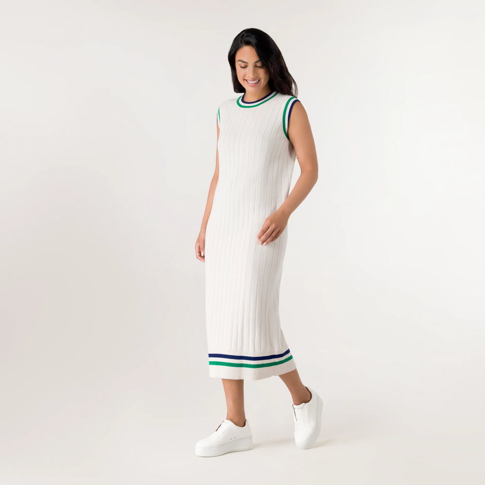 Cable Cashmere Dress - SEASONAL IVORY