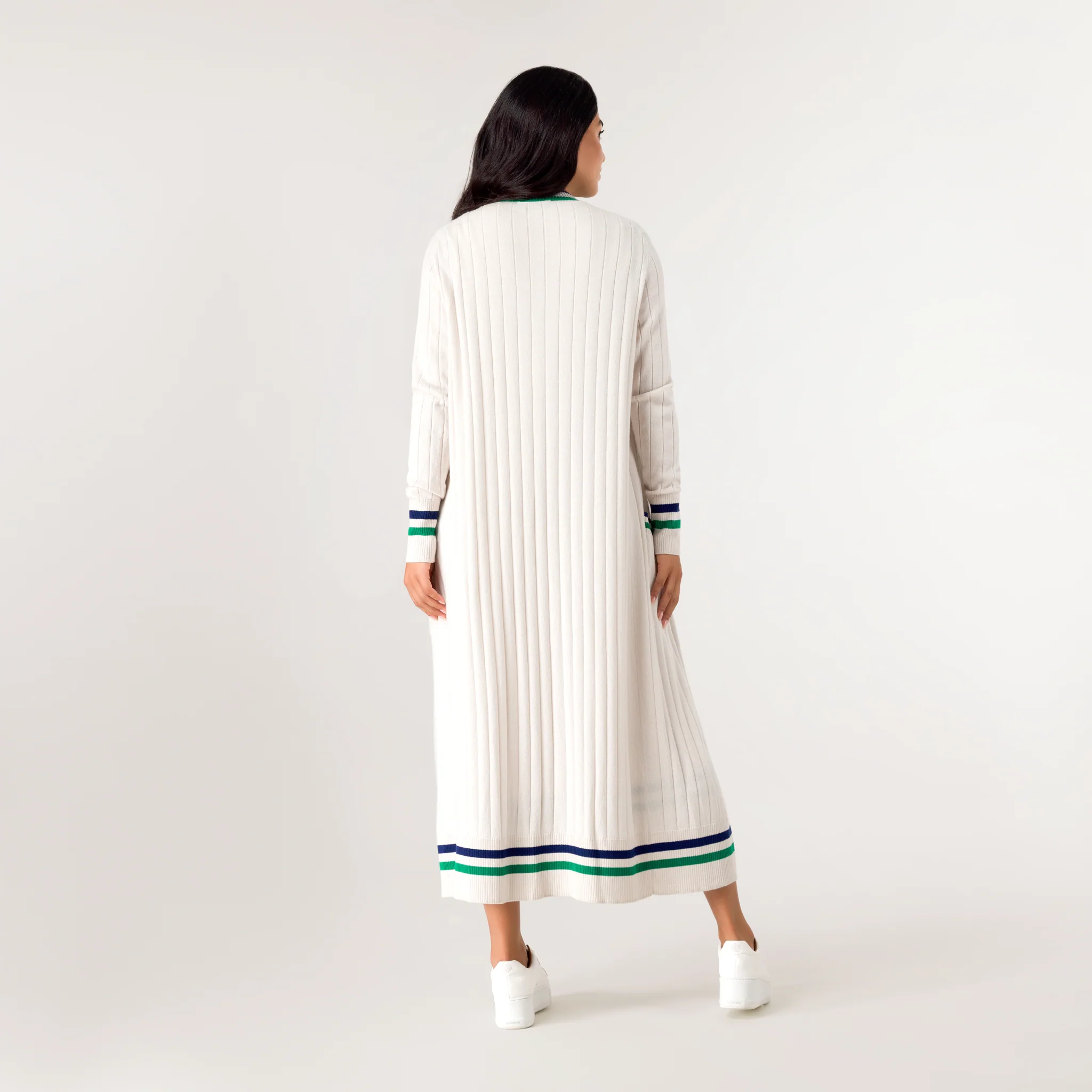 Cashmere Longline Cardigan - SEASONAL IVORY