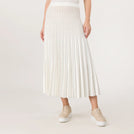 Pleated Maxi Skirt - SEASONAL WHITE