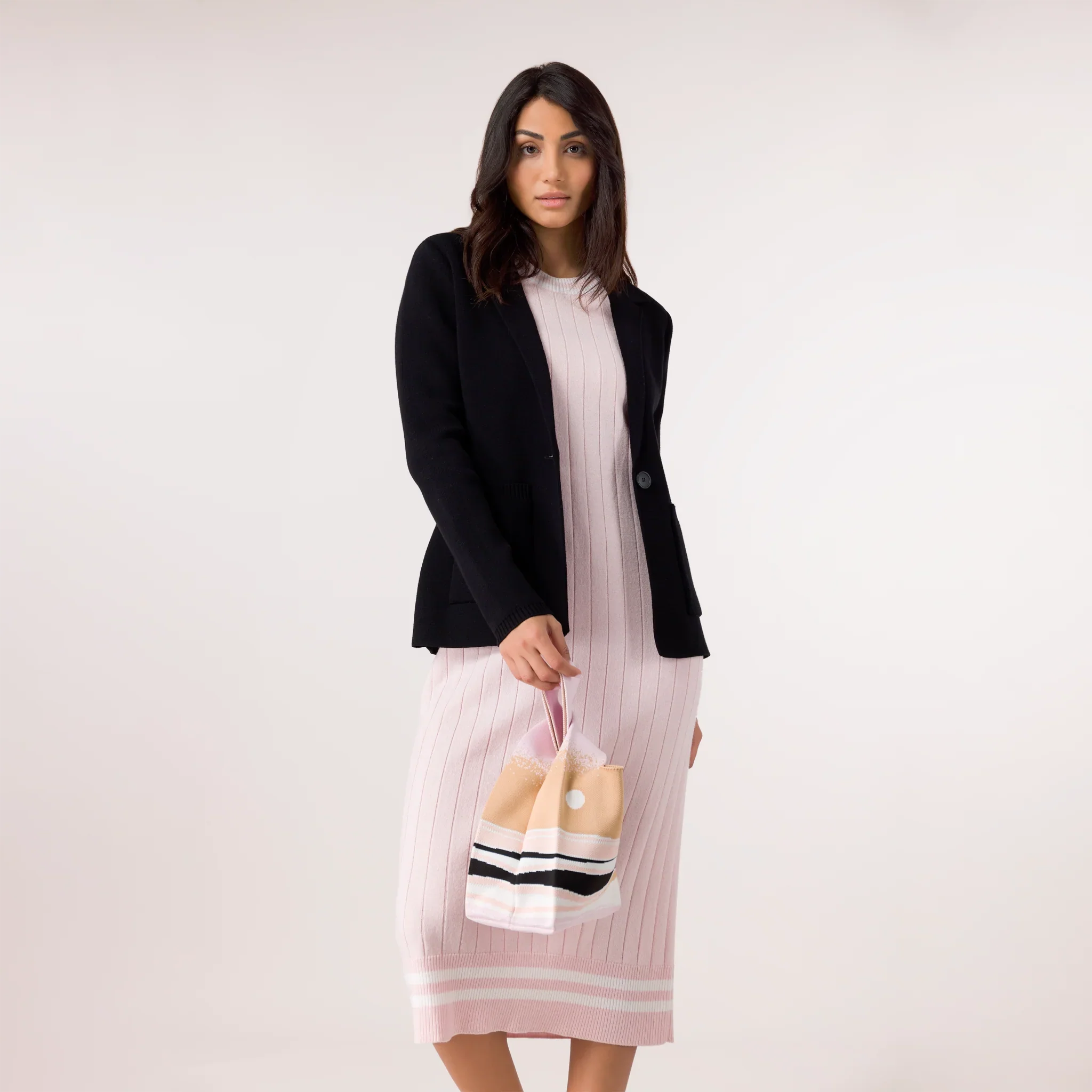 Knitted Blazer - SEASONAL BLACK