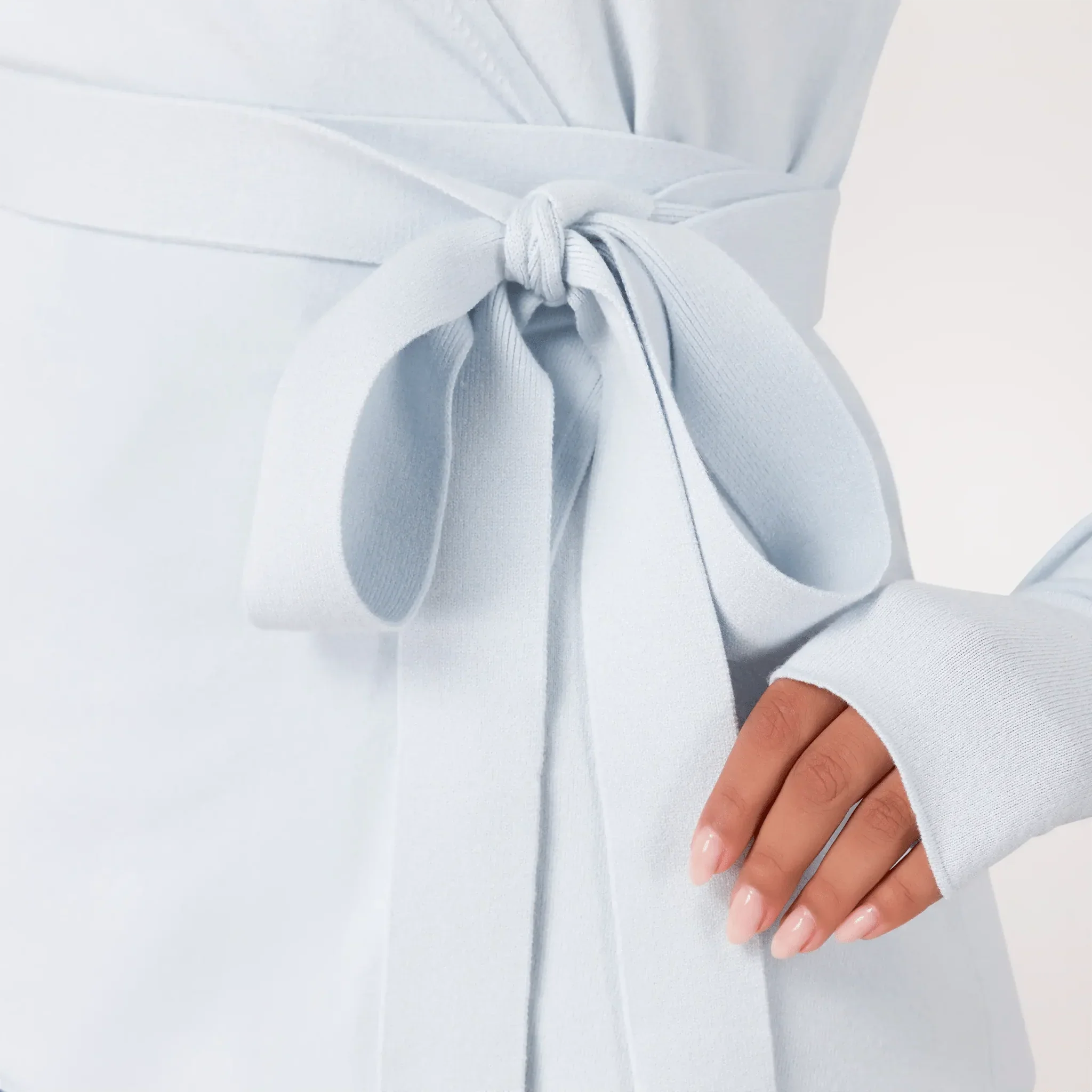 Ballerina Wrap Sweater - CORE LIGHT BLUE