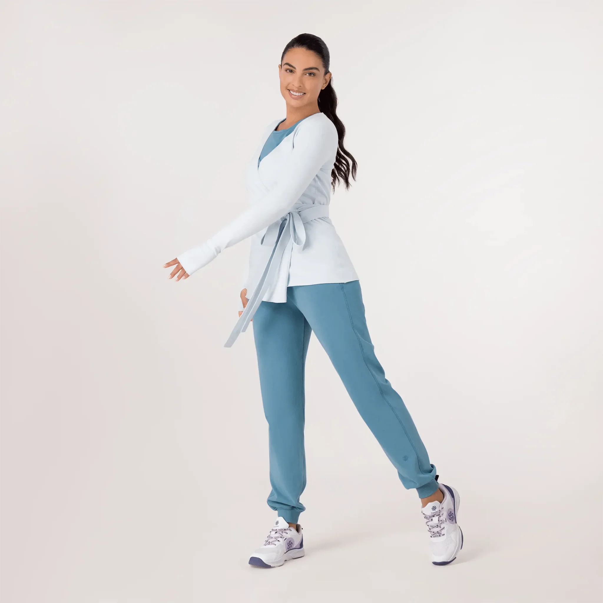 Ballerina Wrap Sweater - CORE LIGHT BLUE