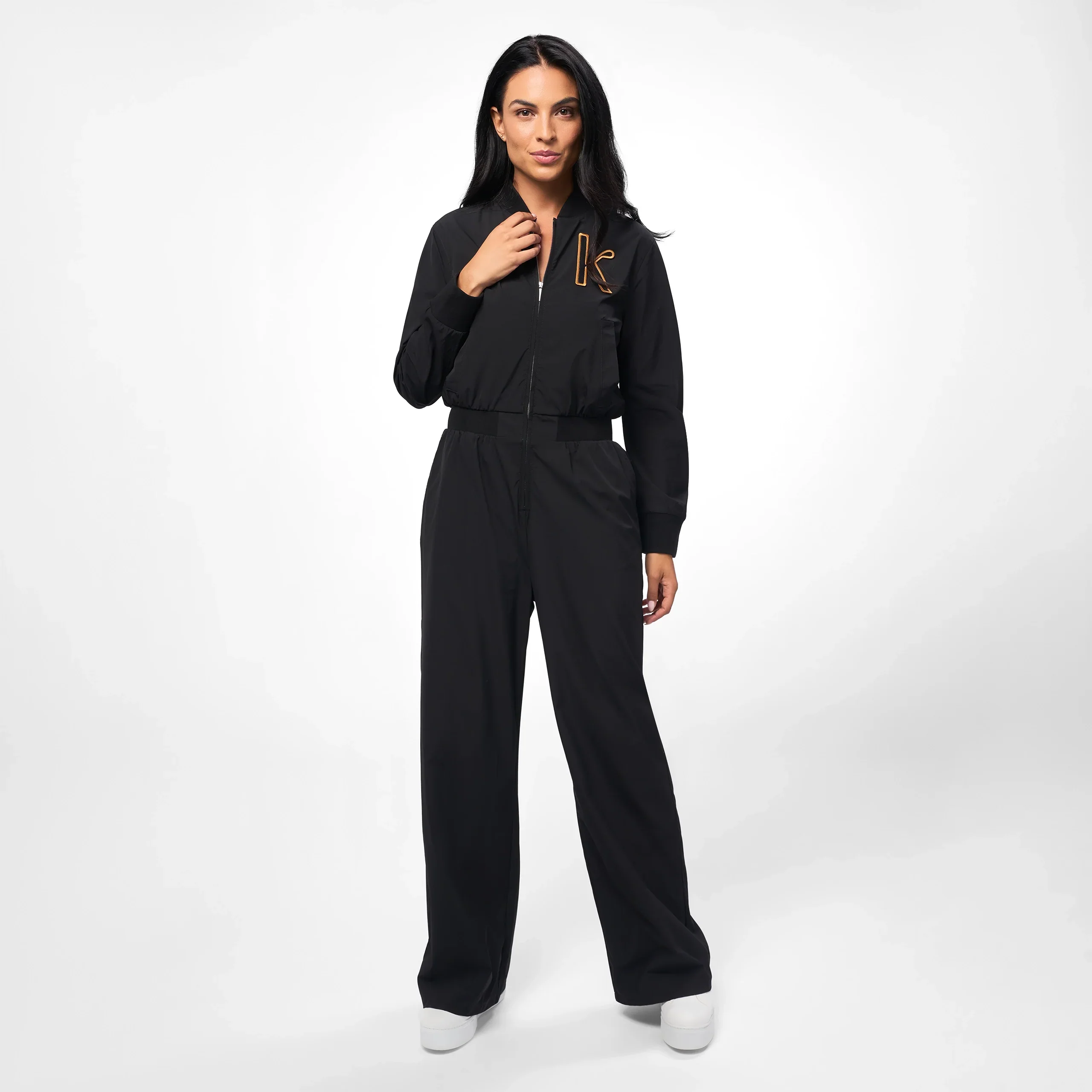 Nylon Jumpsuit - SEASONAL BLACK
