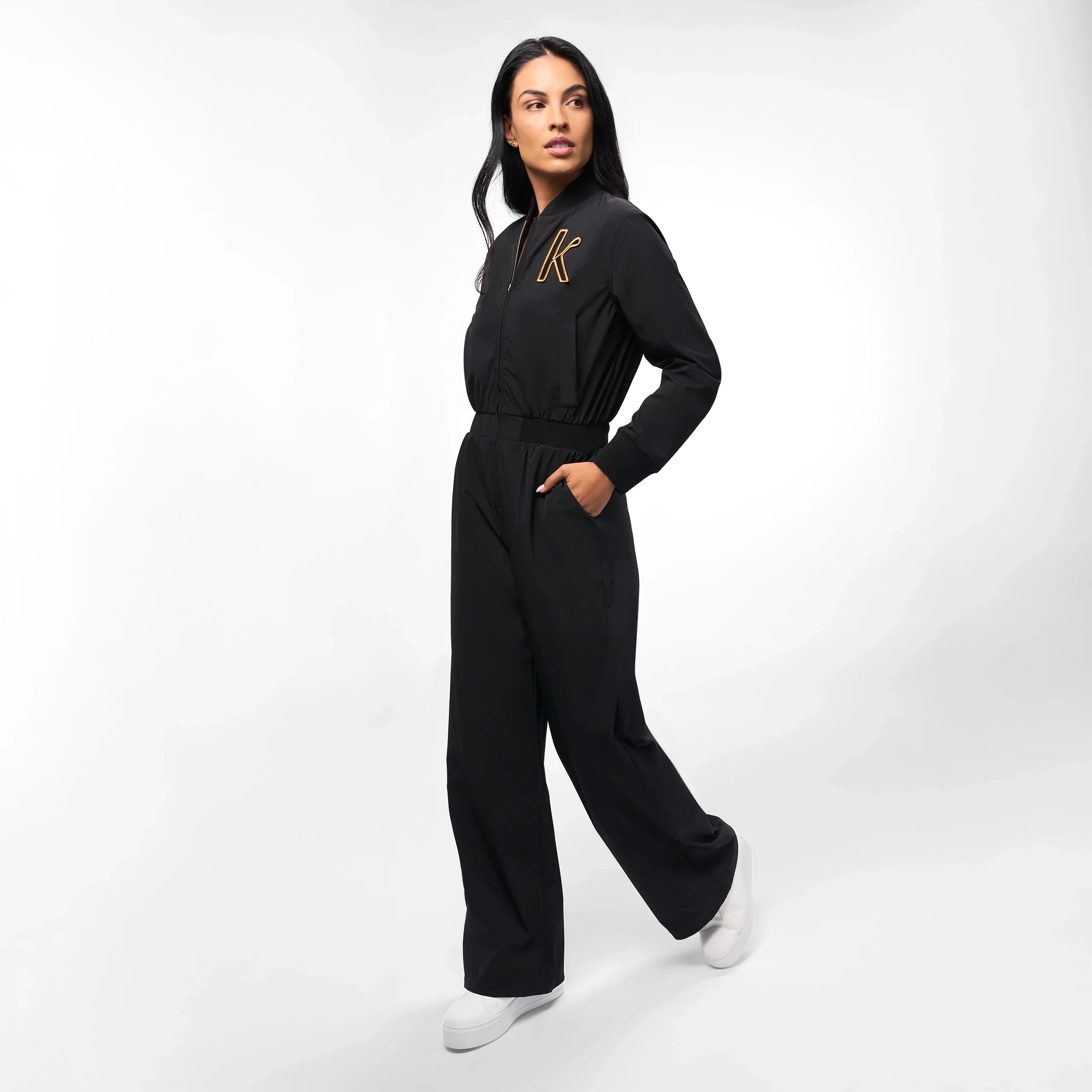 Nylon Jumpsuit - SEASONAL BLACK
