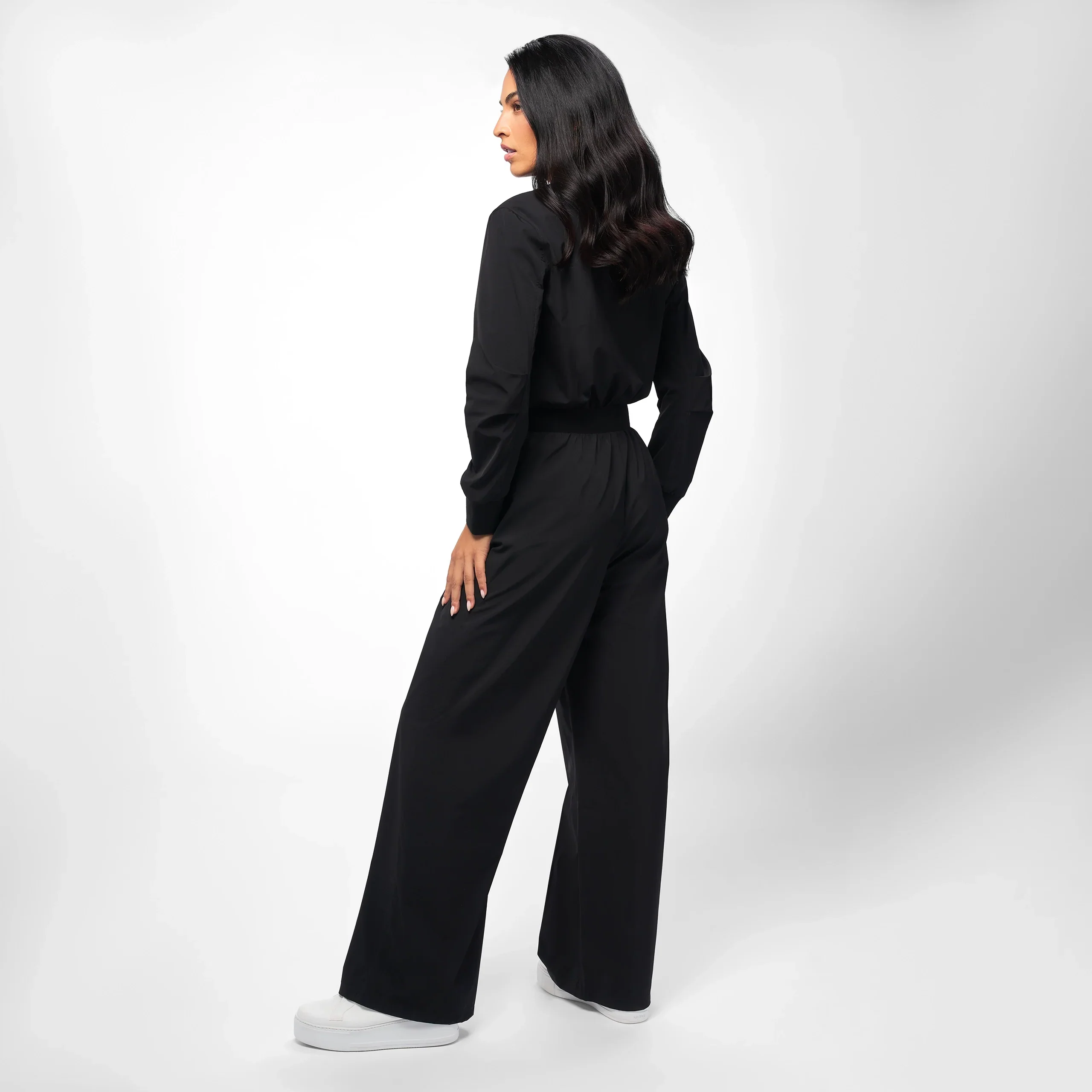 Nylon Jumpsuit - SEASONAL BLACK