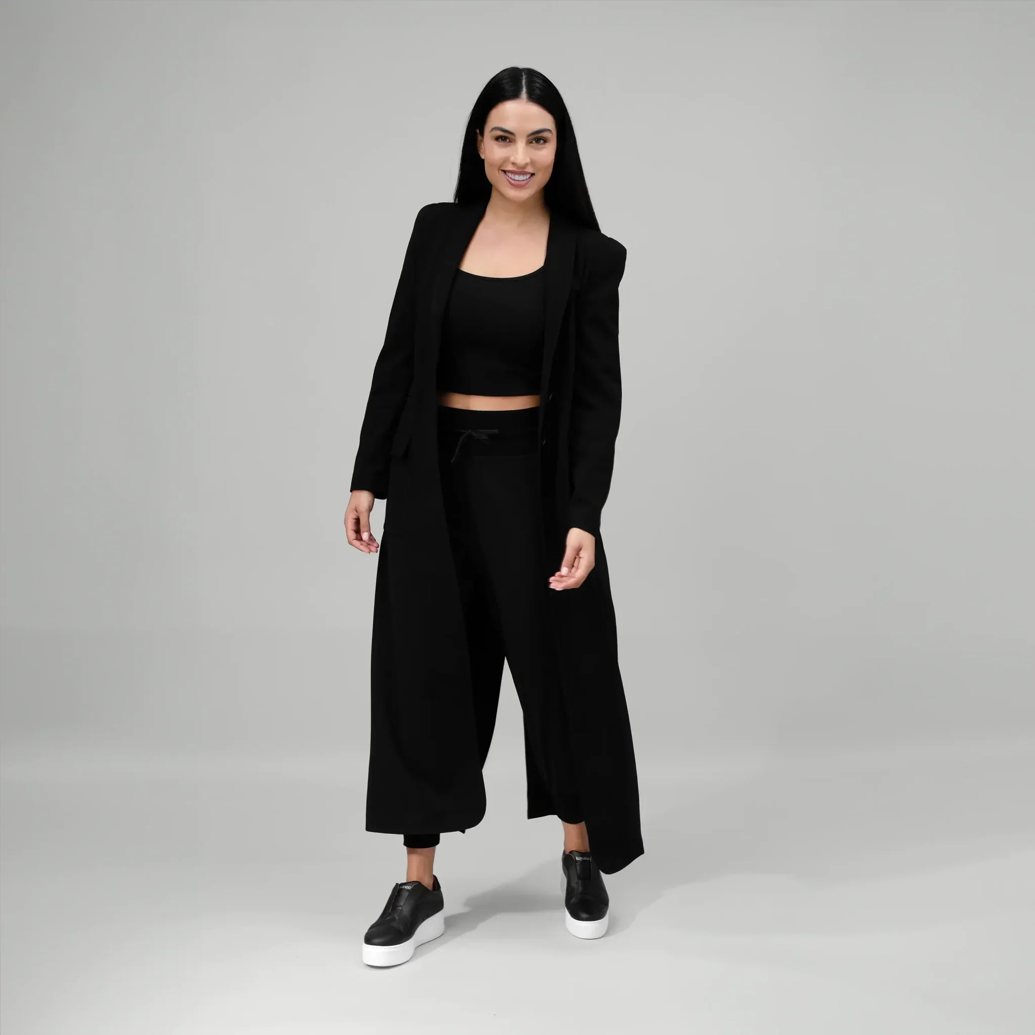 Active Blazer Abaya - SEASONAL BLACK