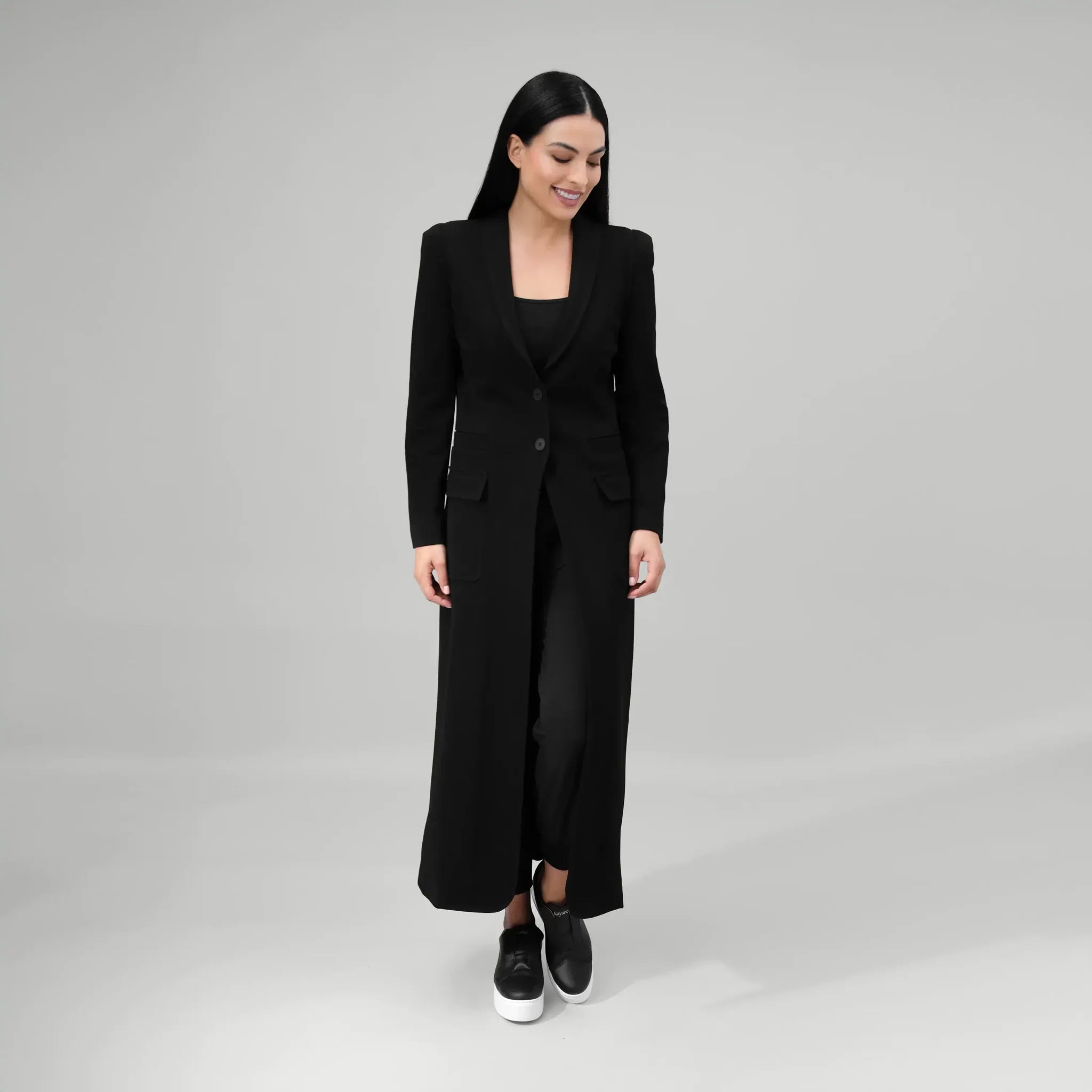 Active Blazer Abaya - SEASONAL BLACK