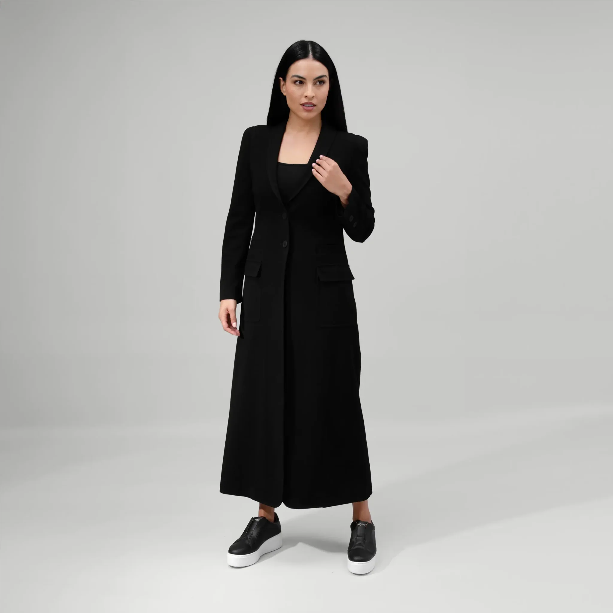Active Blazer Abaya - SEASONAL BLACK