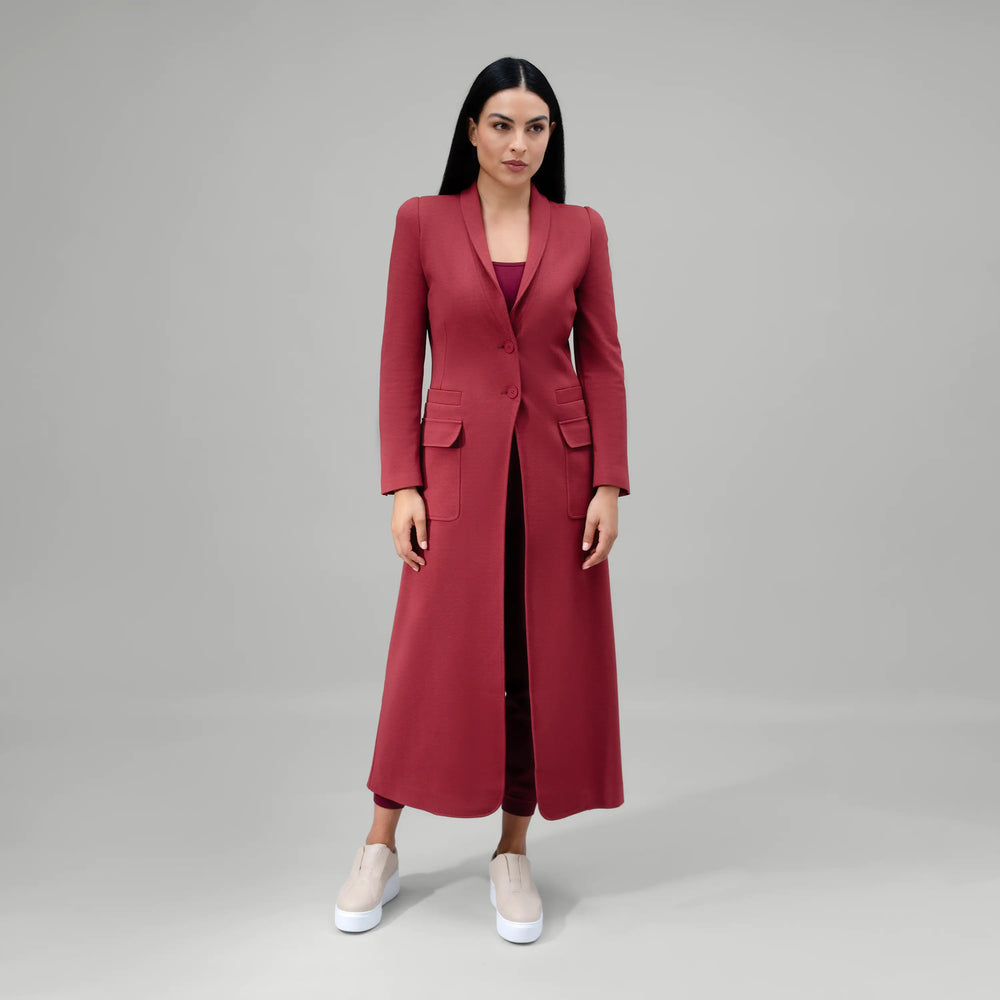 Active Blazer Abaya - SEASONAL GRAPE RED