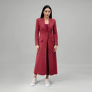 Active Blazer Abaya - SEASONAL GRAPE RED