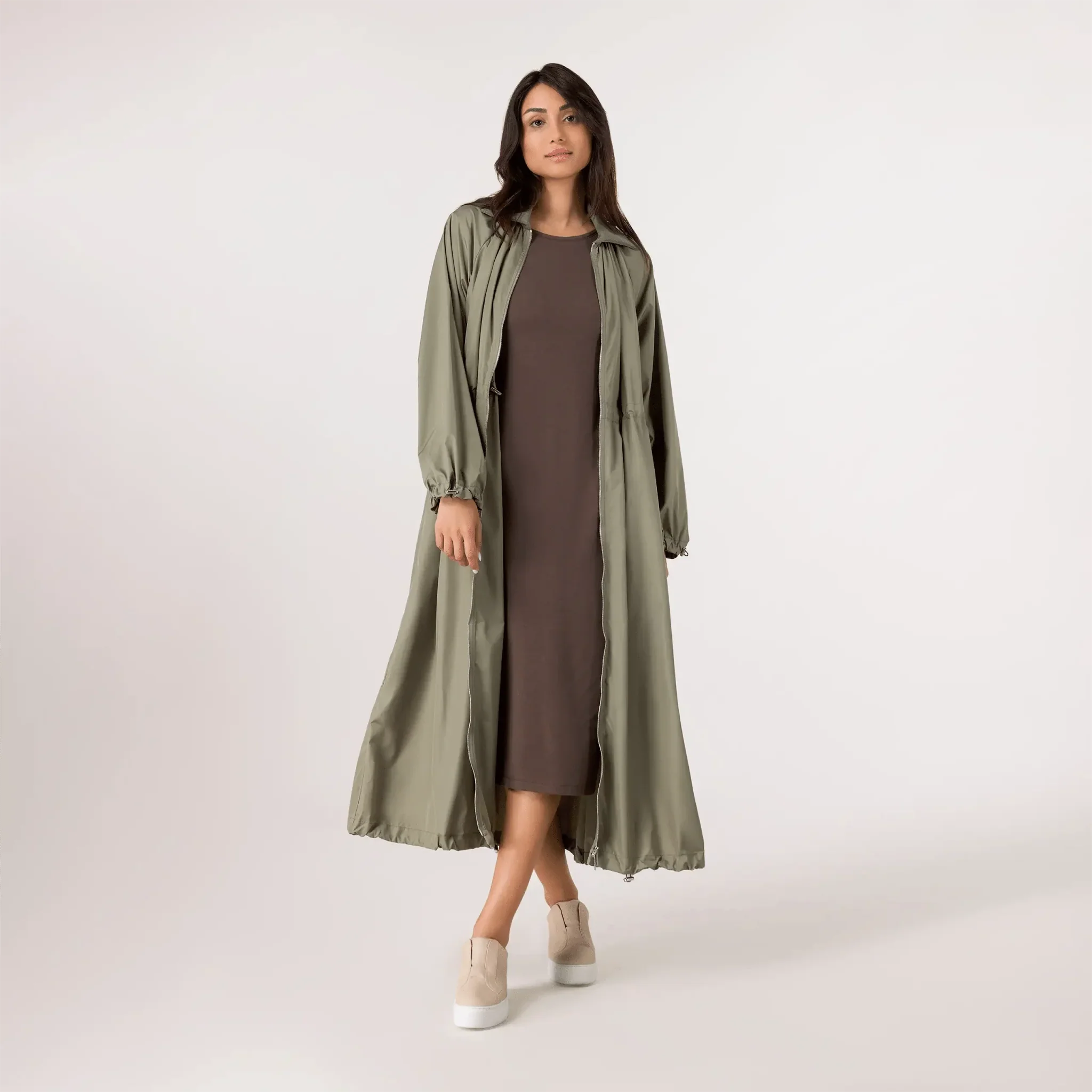 Zip Front Parka - SEASONAL RAINFOREST