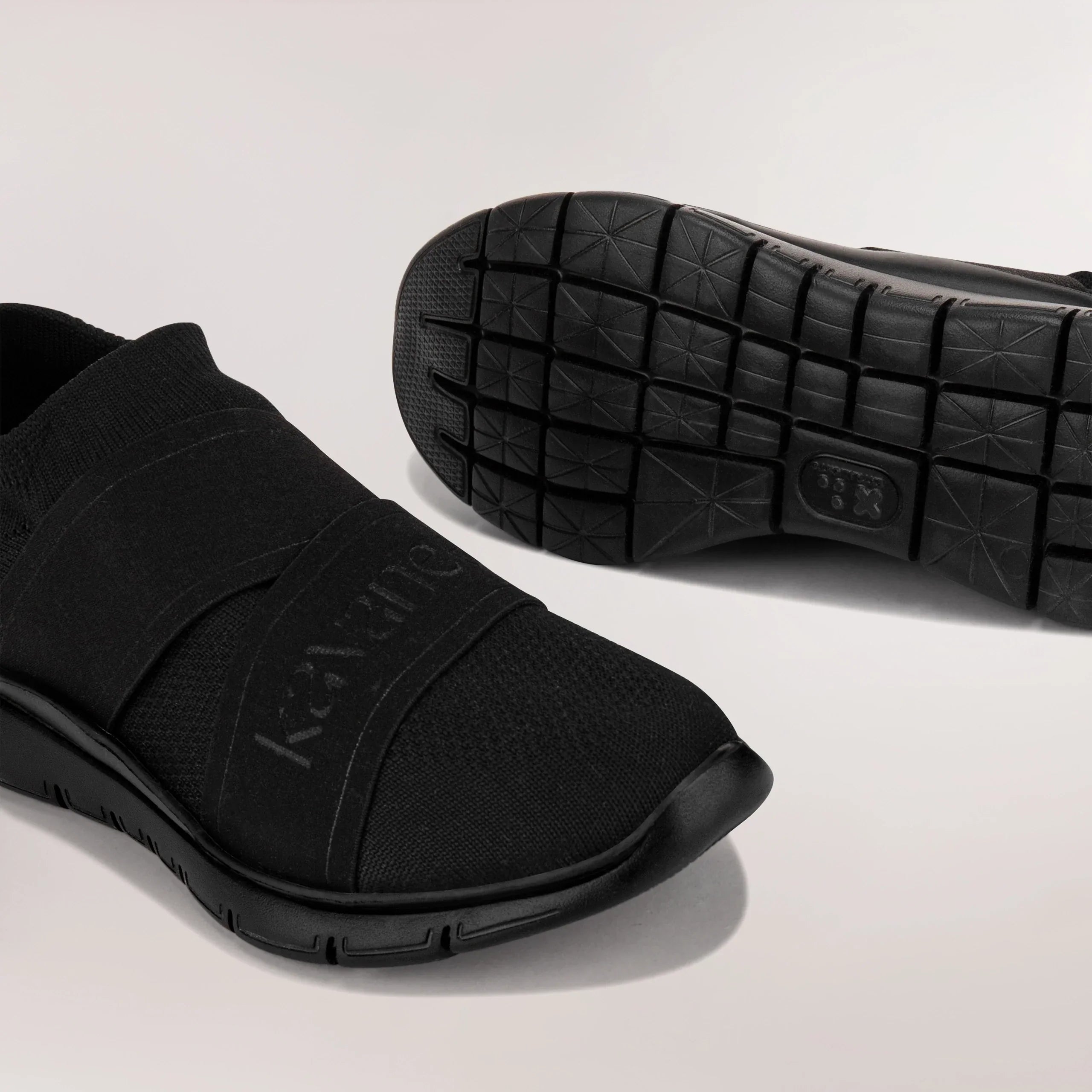 Crossover Dance Knit Sneakers - CORE BLACK