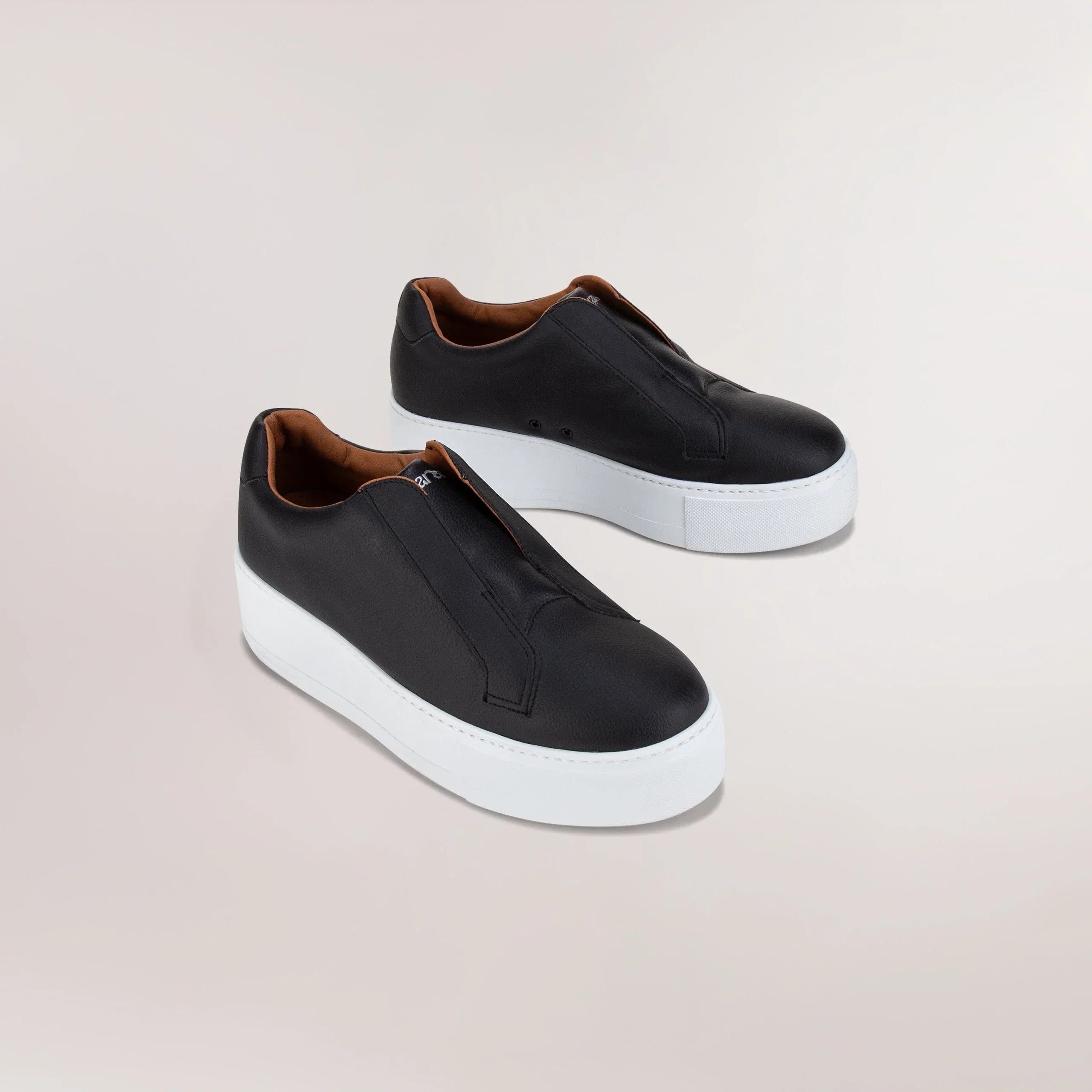 Slip-on Wedge Vegan Walkers - CORE BLACK