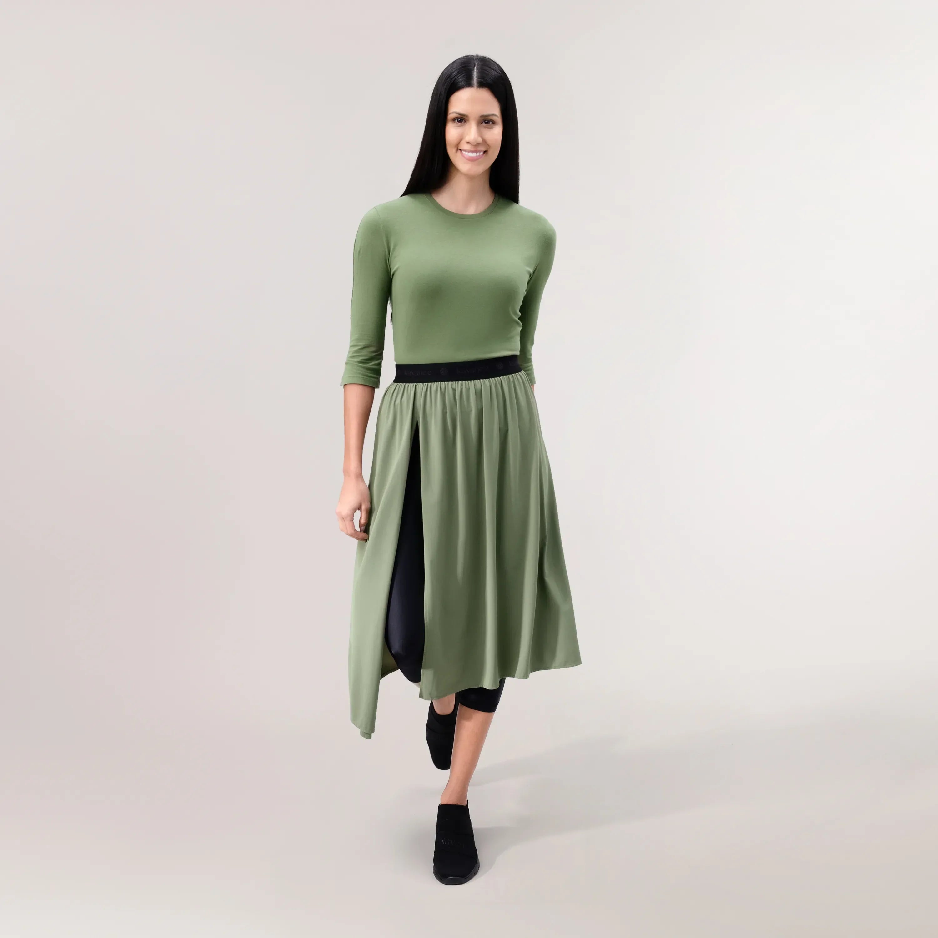 Twirl Studio Skirt - CORE MUSK GREEN